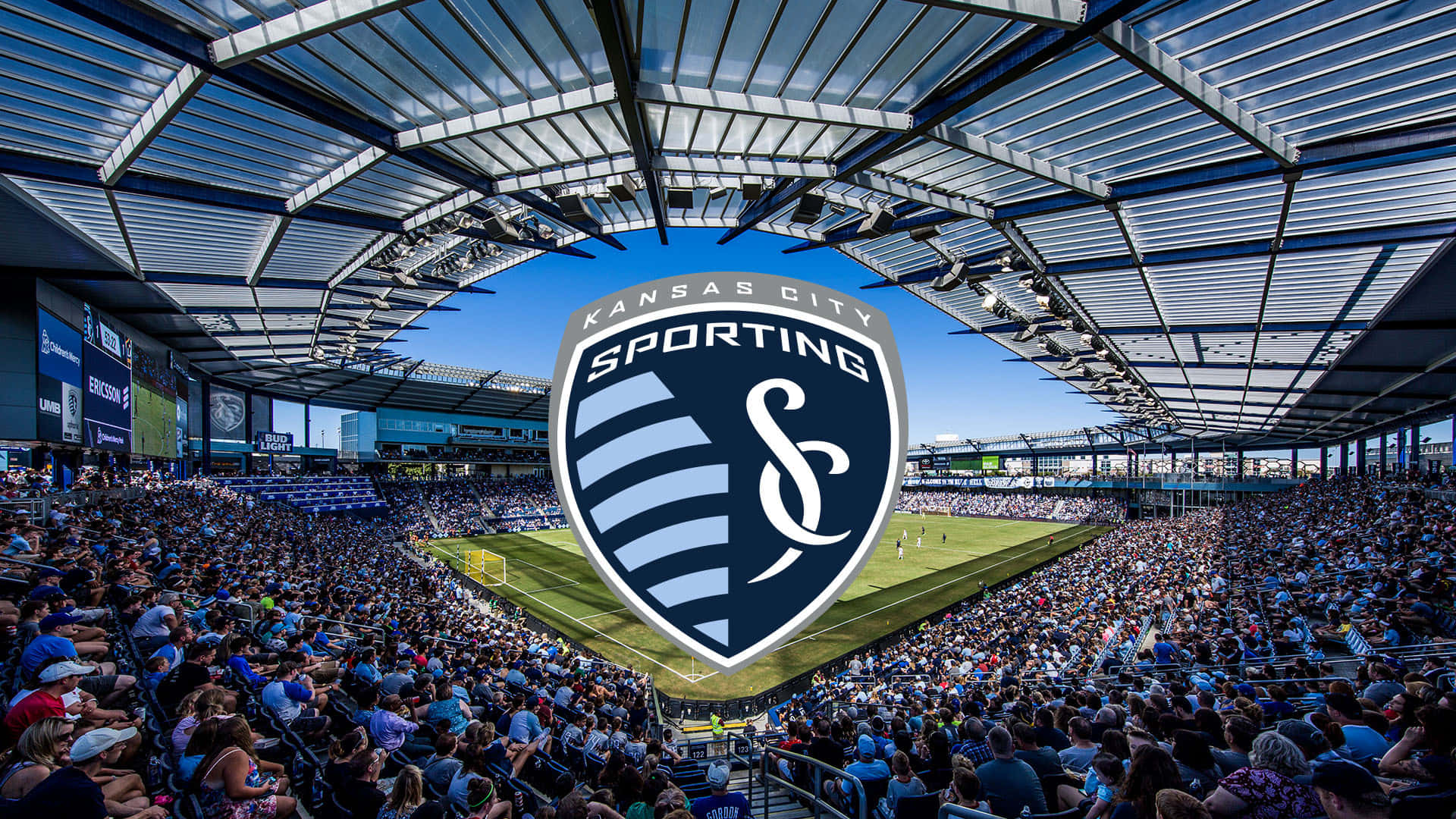 Soccer Stadium, Sporting Kansas City, modern roof, Full HD Desktop Wallpaper
