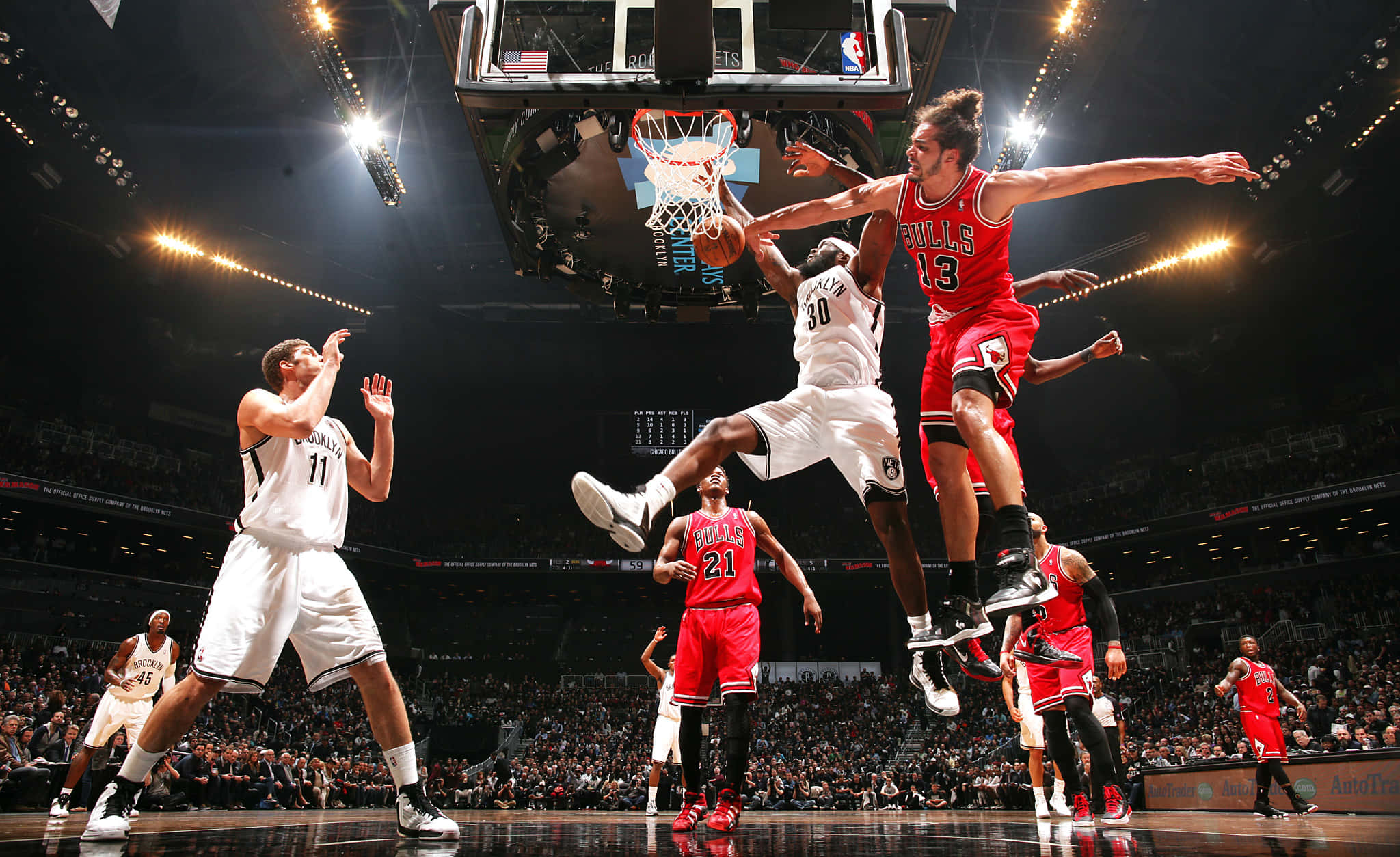 basketball player, white, red, Full HD Desktop Wallpaper