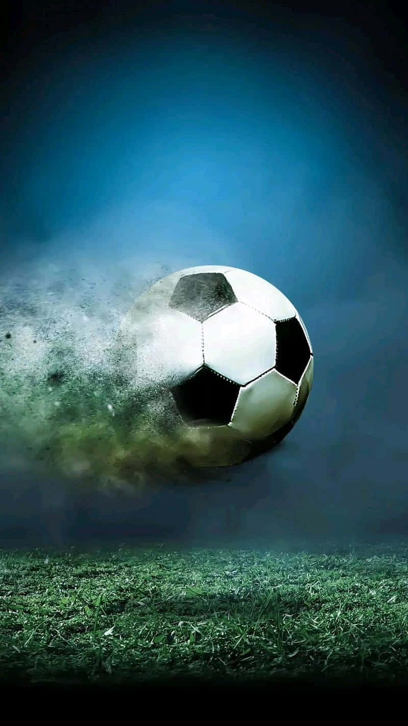black and white soccer ball, green grass, dust, HD Phone Wallpaper