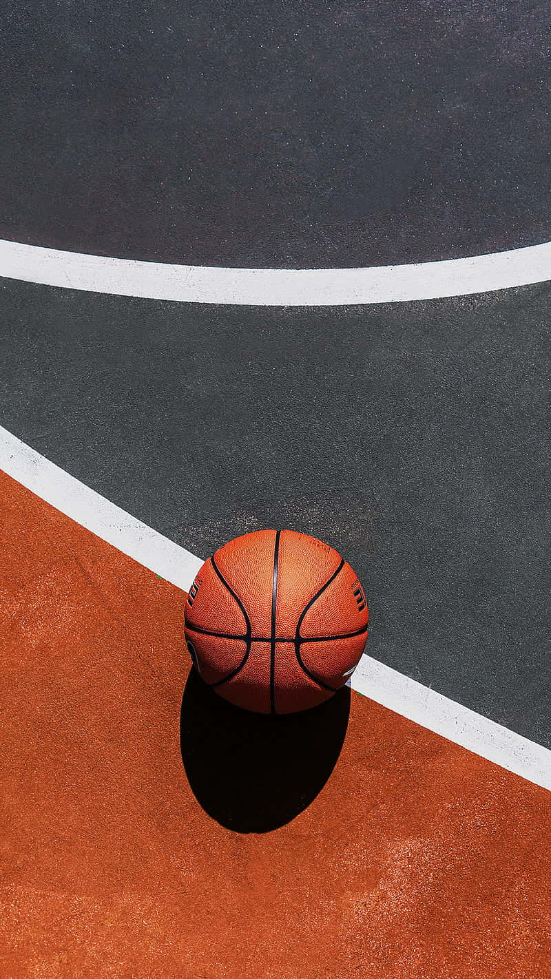 basketball, court, orange basketball, HD Phone Wallpaper