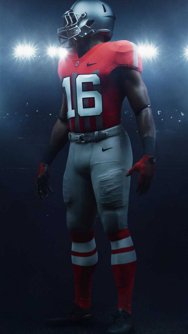 football player, red and gray uniform, number 16, SD Phone Wallpaper
