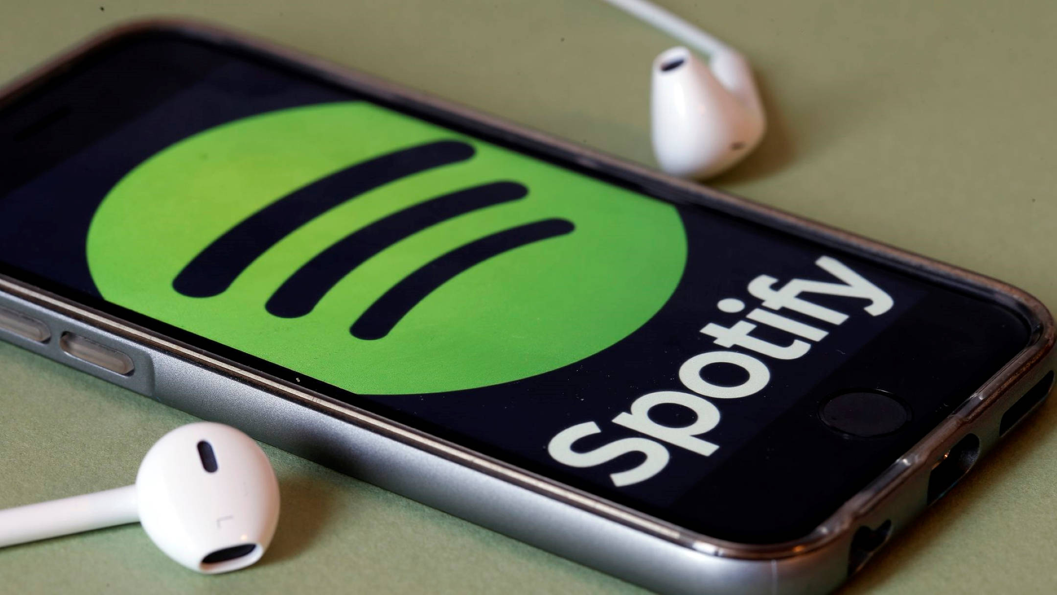 Spotify, smartphone, Spotify logo, Full HD Desktop Wallpaper