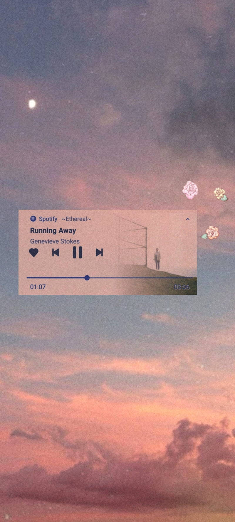 Spotify, music player overlay, lone figure, HD Phone Wallpaper