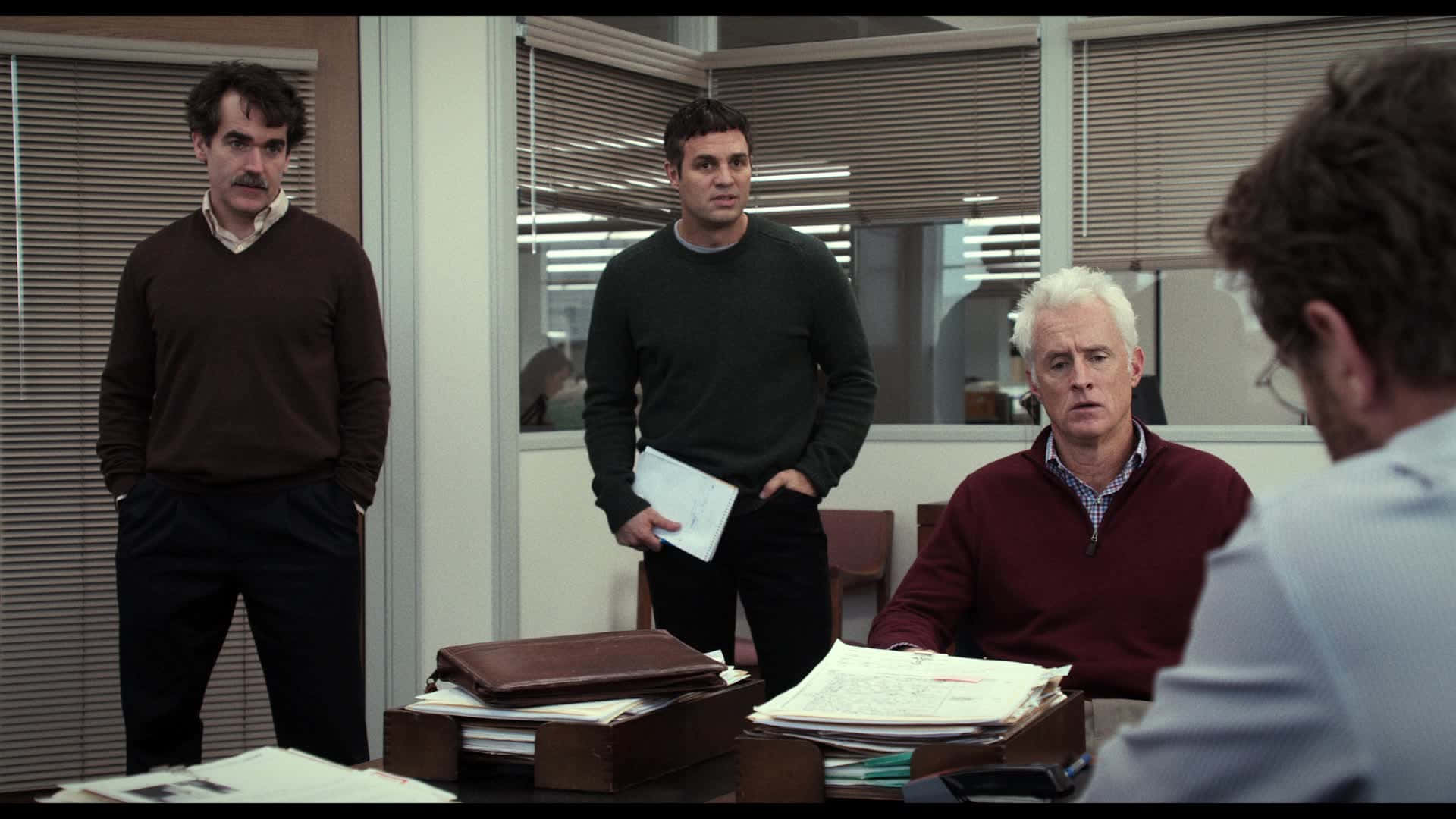 Spotlight Team, office, blinds, Full HD Desktop Wallpaper