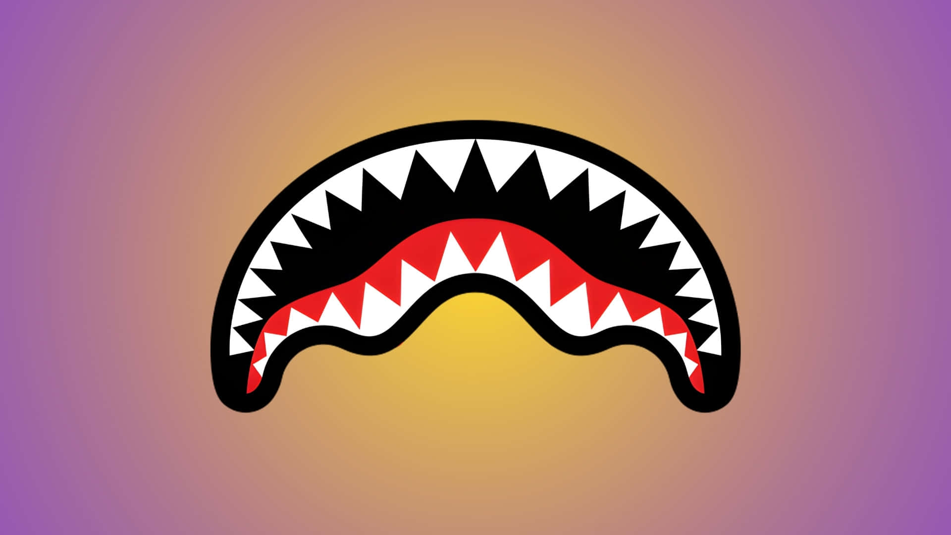 Sprayground, shark mouth design, black white and red teeth, Full HD Desktop Wallpaper