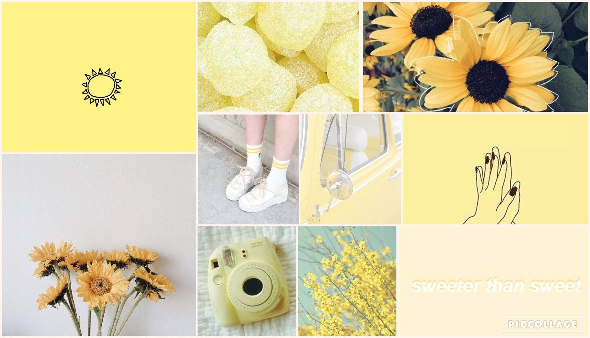 Serenity of Spring, yellow-themed, sunflowers, HD Desktop Wallpaper