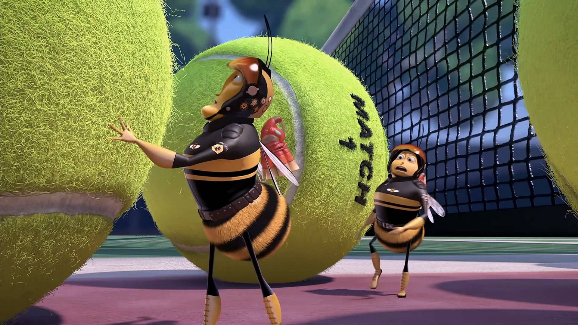pollen jocks, bee movie, tennis balls, Full HD Desktop Wallpaper