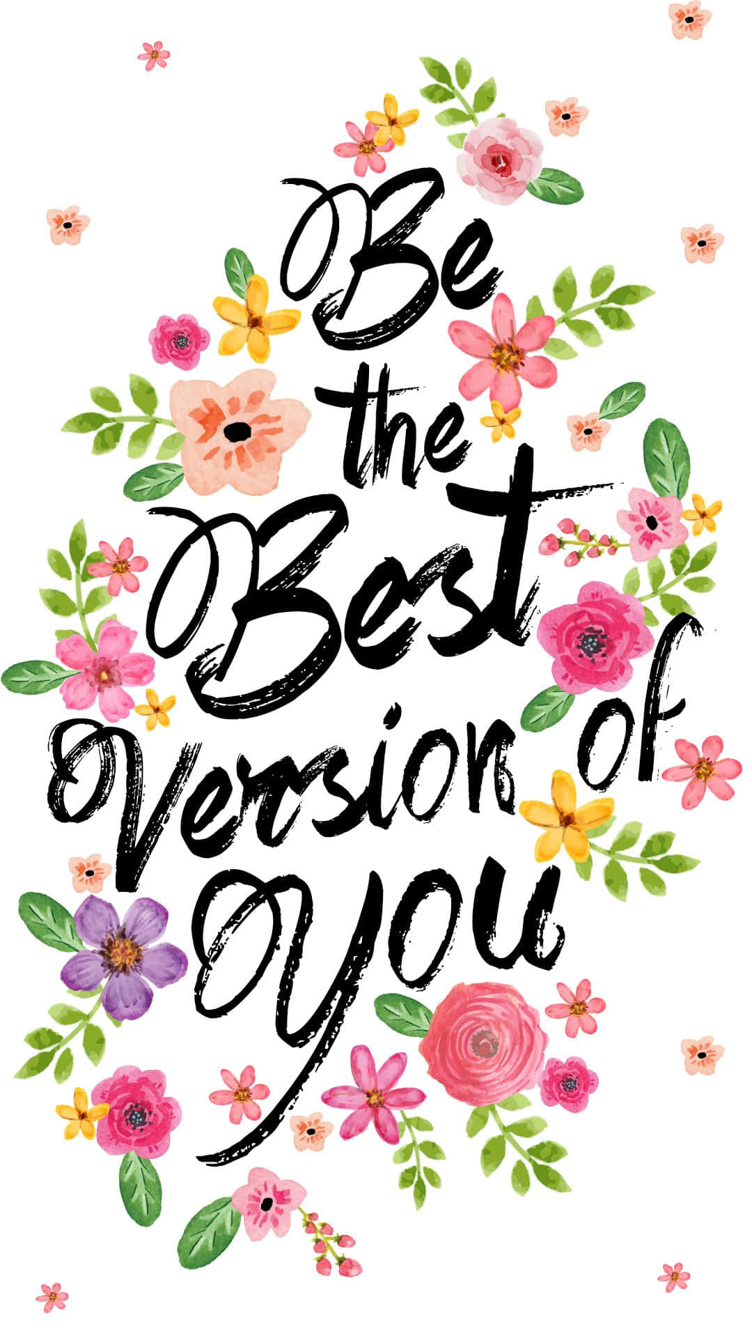 Spring Quotes, 1080 x 1920 wallpaper, handwritten motivational phrase, Full HD Phone Wallpaper