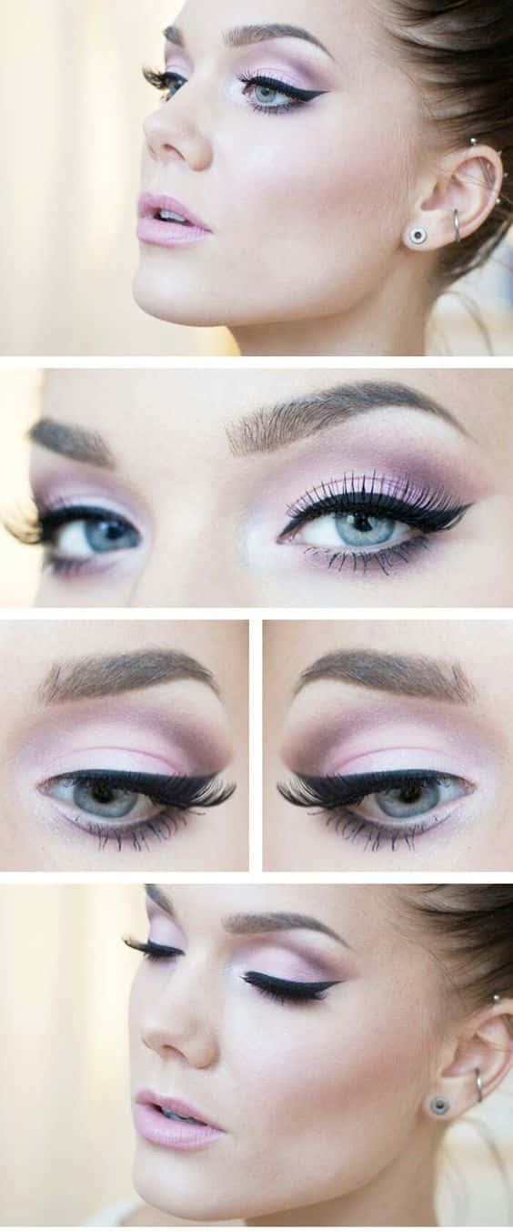 Spring Makeup, purple eye makeup, pink eye makeup, HD Phone Wallpaper