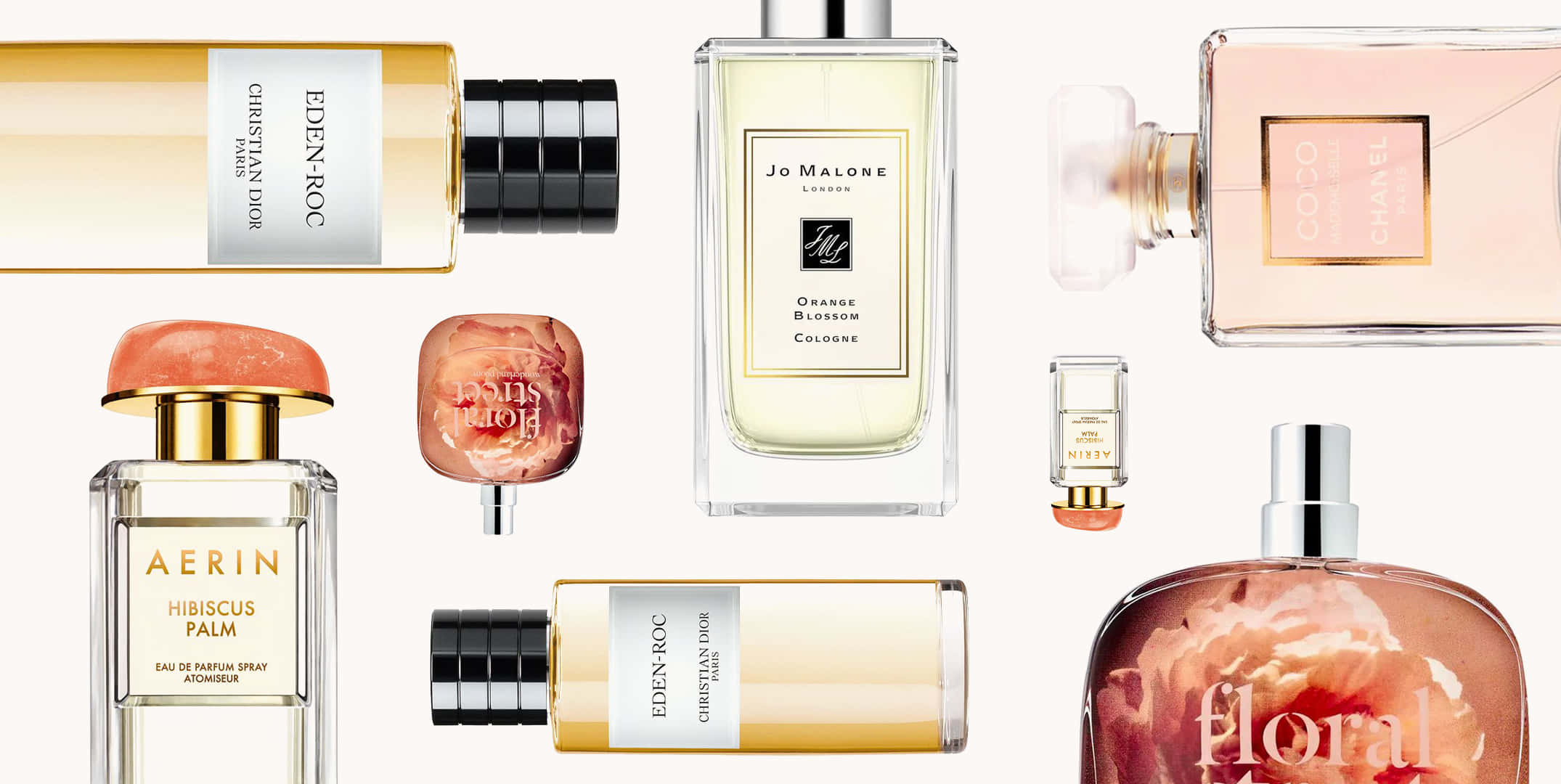 Spring Perfume, luxury perfume bottles, warm tones, Full HD Desktop Wallpaper