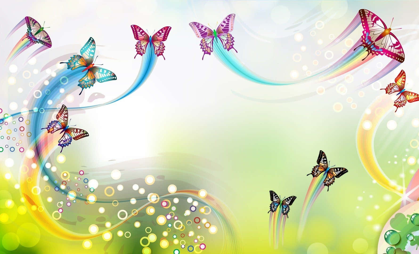 Spring Pastel, pastel colors, rainbow trails, HD Desktop Wallpaper