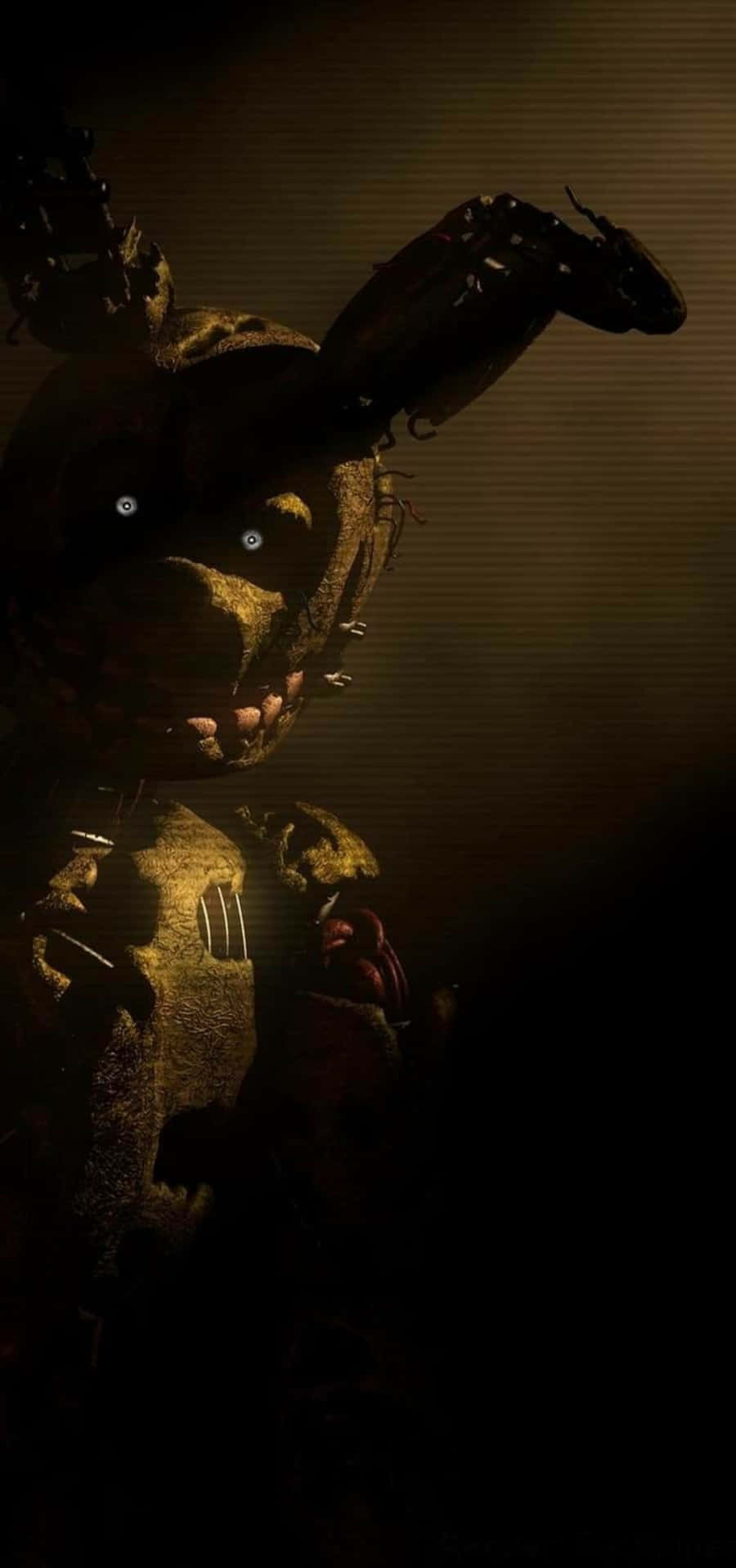 Springtrap, animatronic rabbit, glowing eyes, HD Phone Wallpaper