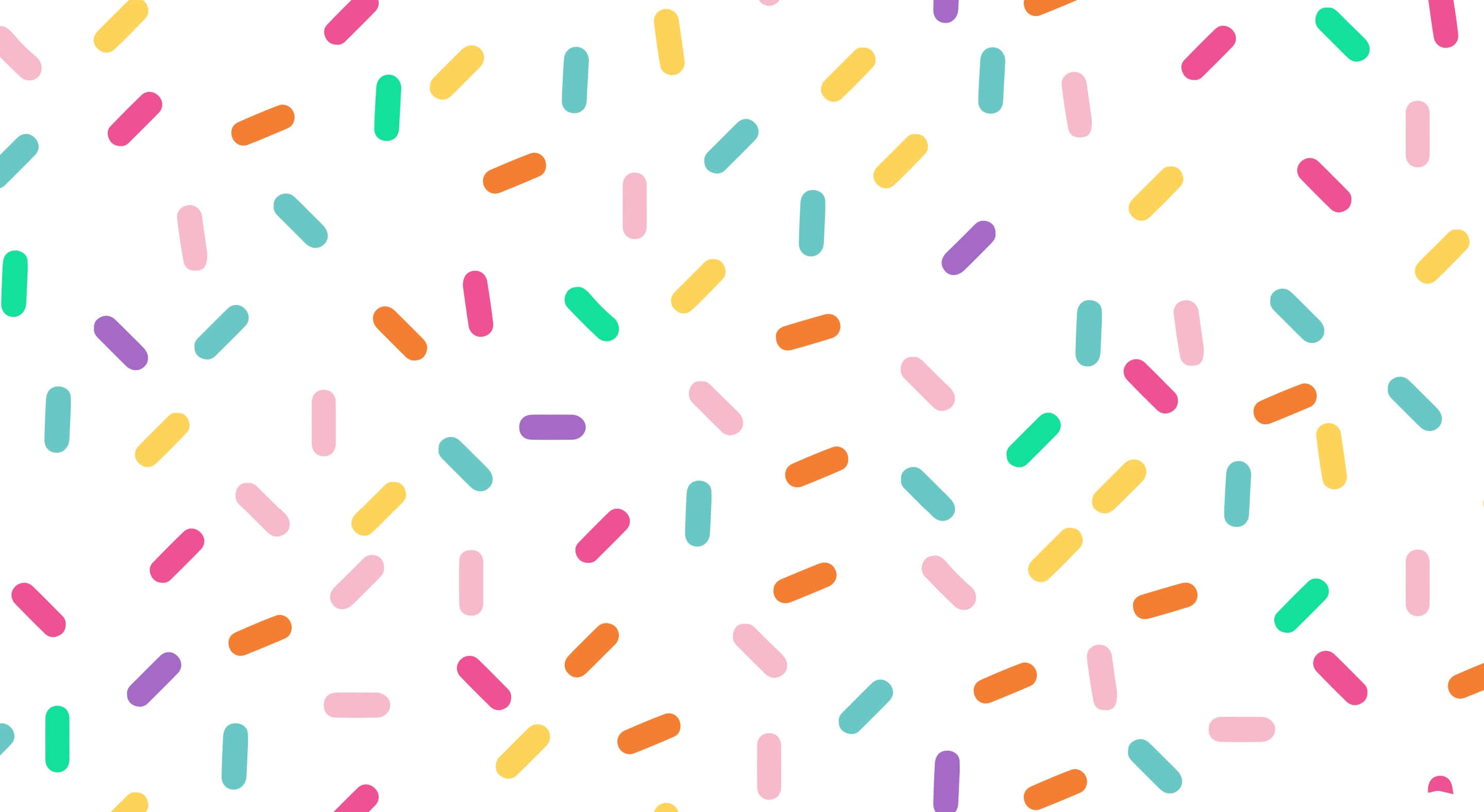 colorful sprinkles pattern, pastel, bright colored, 2K Desktop Wallpaper