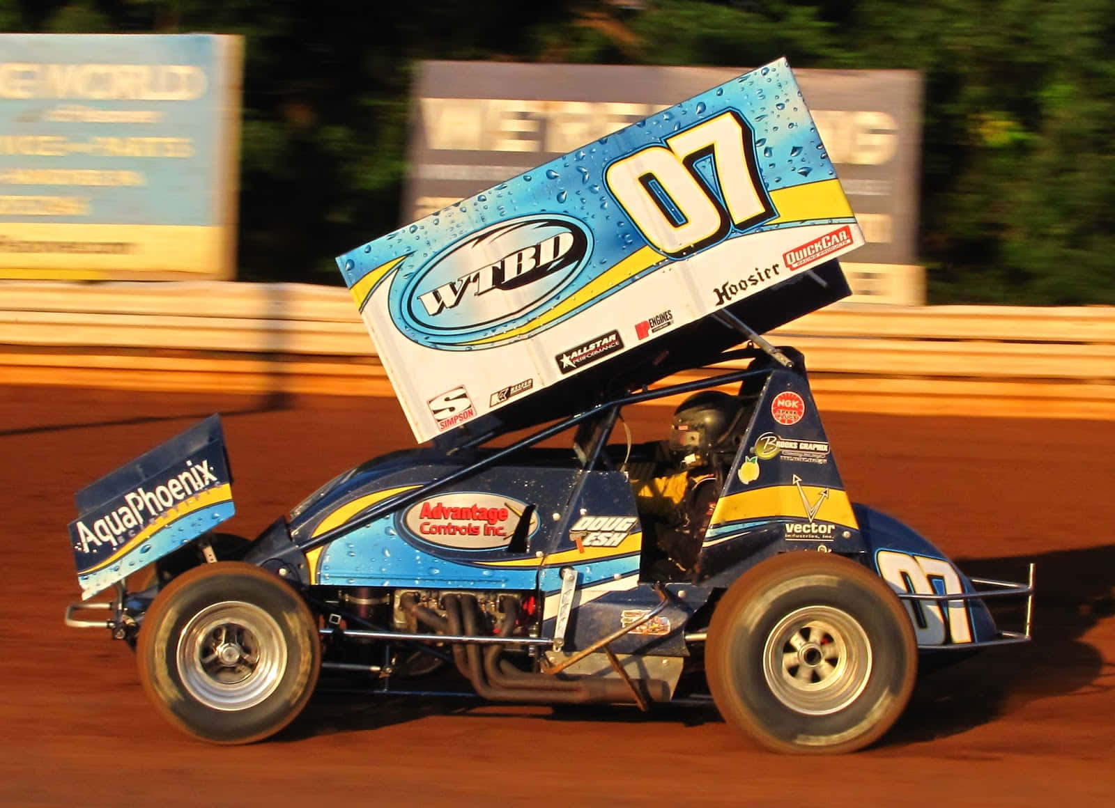 sprint car racing, dirt track race car, number 07, HD Desktop Wallpaper