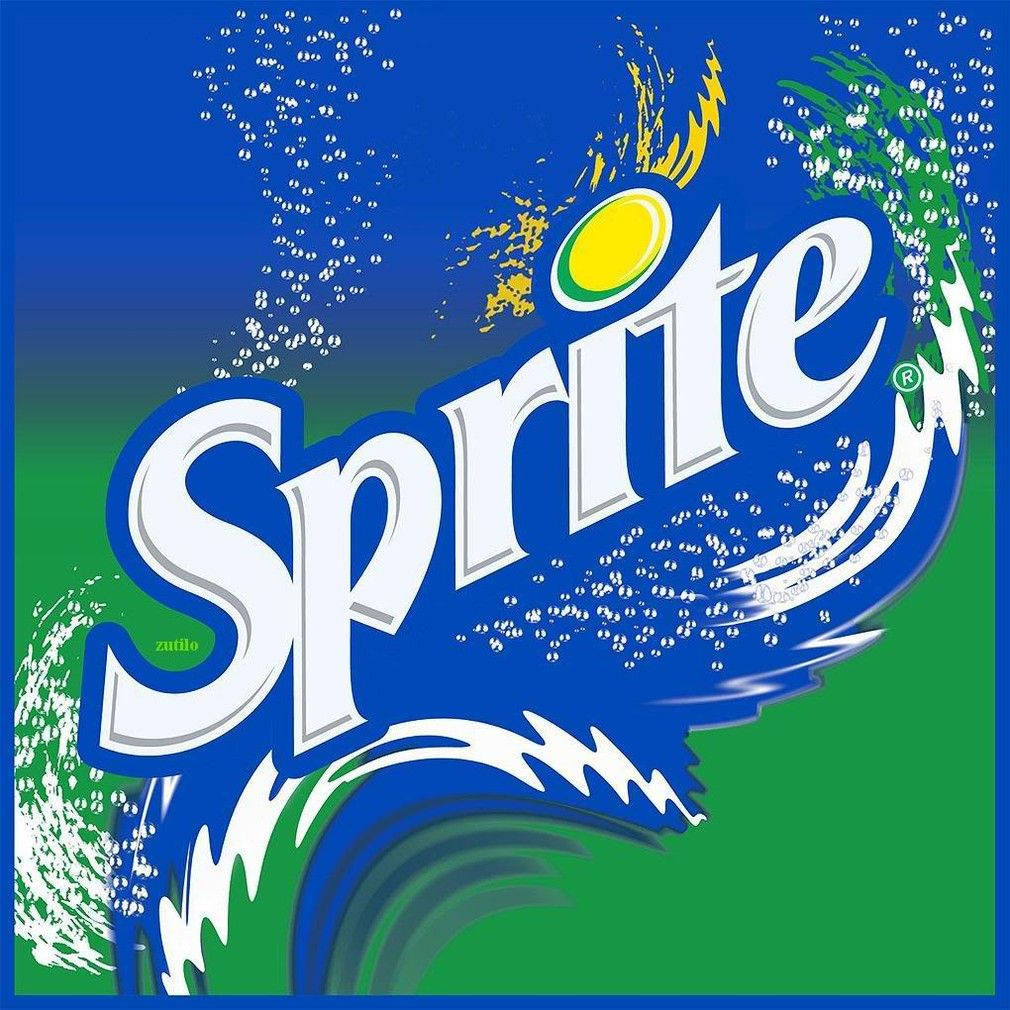 Sprite, logo, vibrant blue, SD Desktop Wallpaper