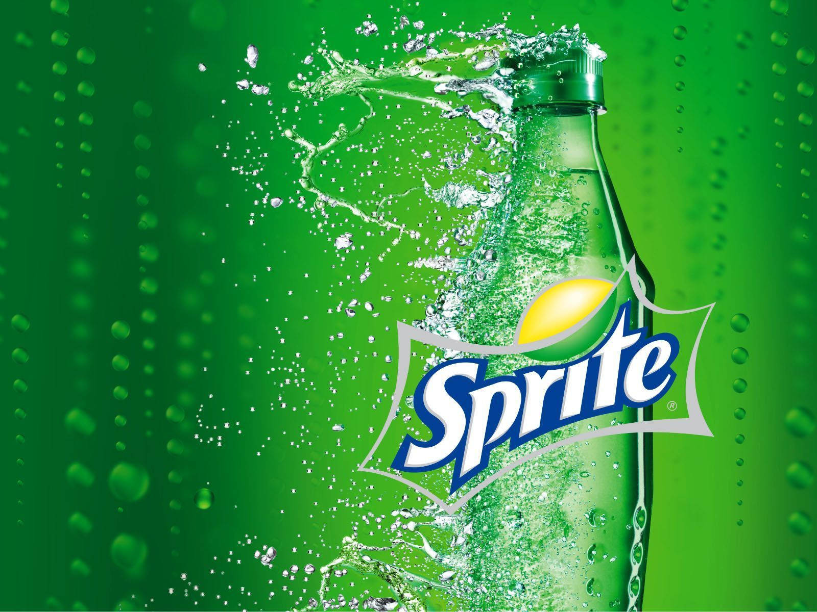 Sprite, bottle, icy water, HD Desktop Wallpaper