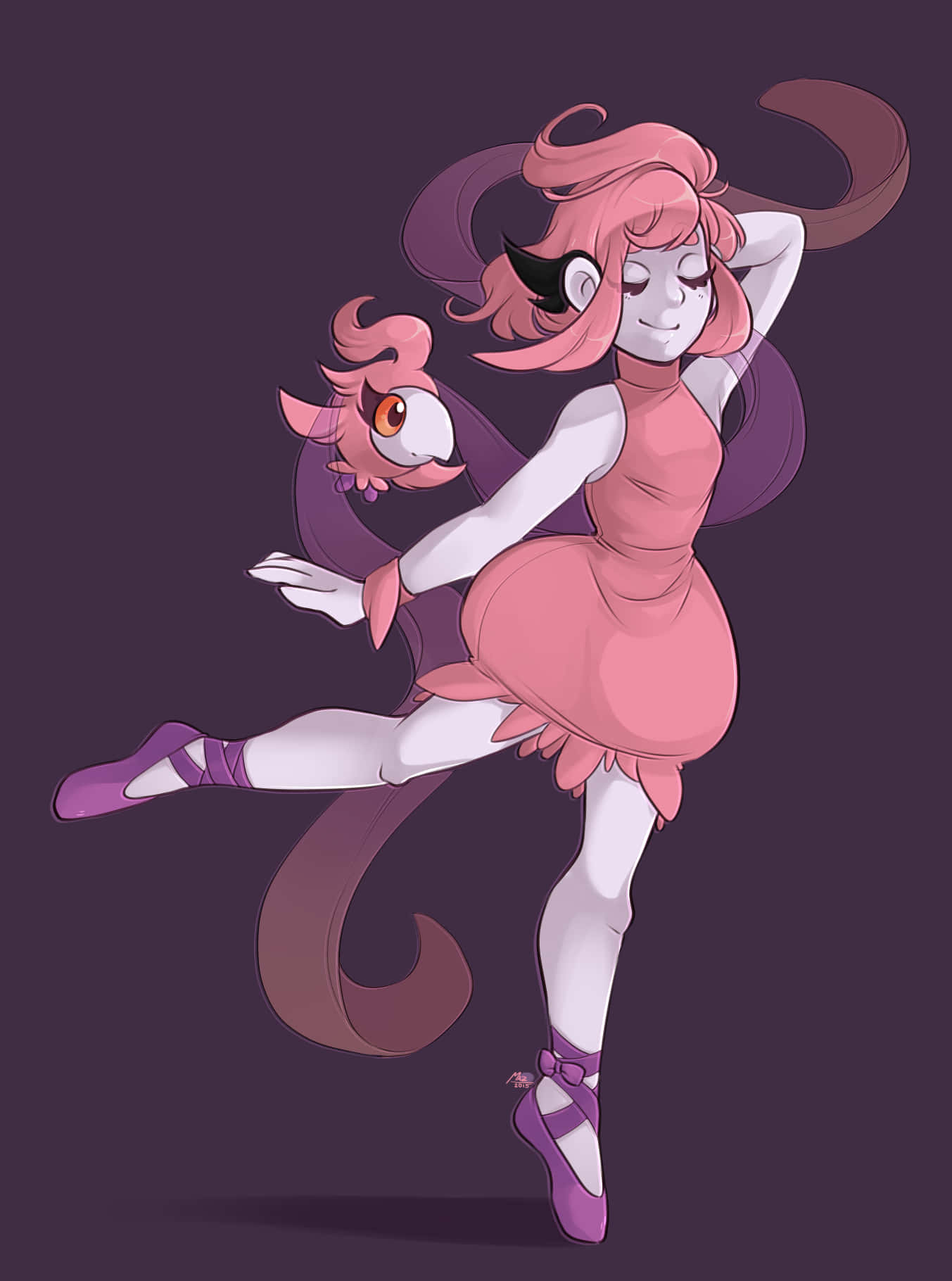 Spritzee, ballerina form, pink-haired anime girl, HD Phone Wallpaper