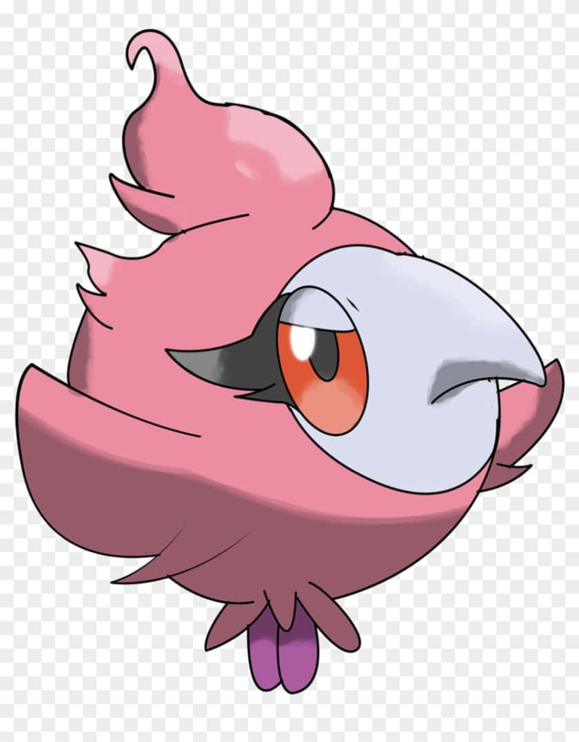 Spritzee, pink, orange eye, SD Phone Wallpaper