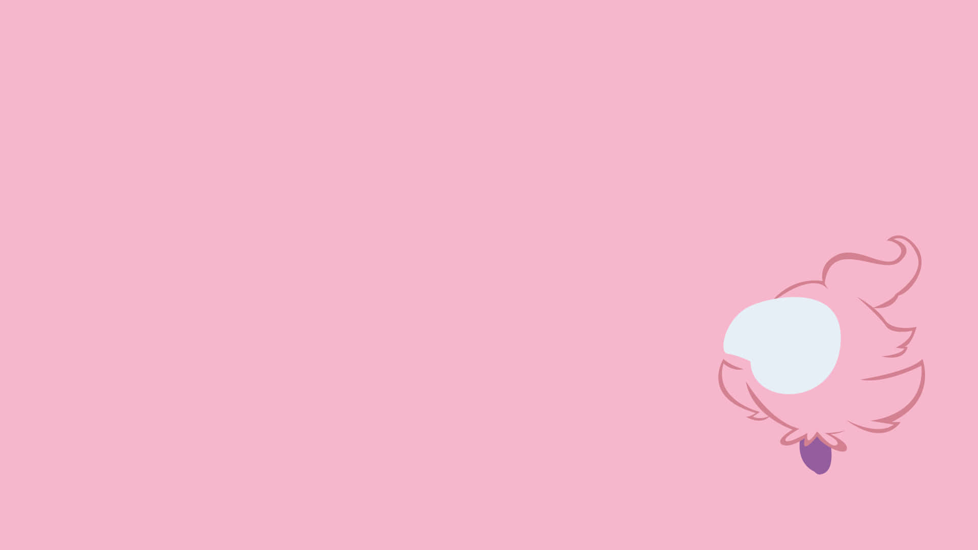 minimalist pink, stylized cartoon bird silhouette, background, Full HD Desktop Wallpaper