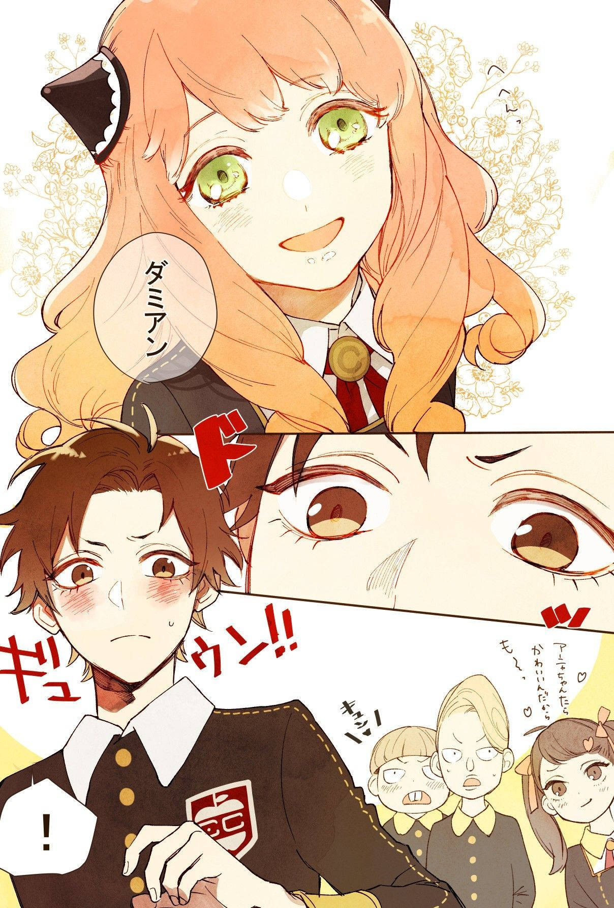 Spy X Family, colored manga page, orange hair, HD Phone Wallpaper