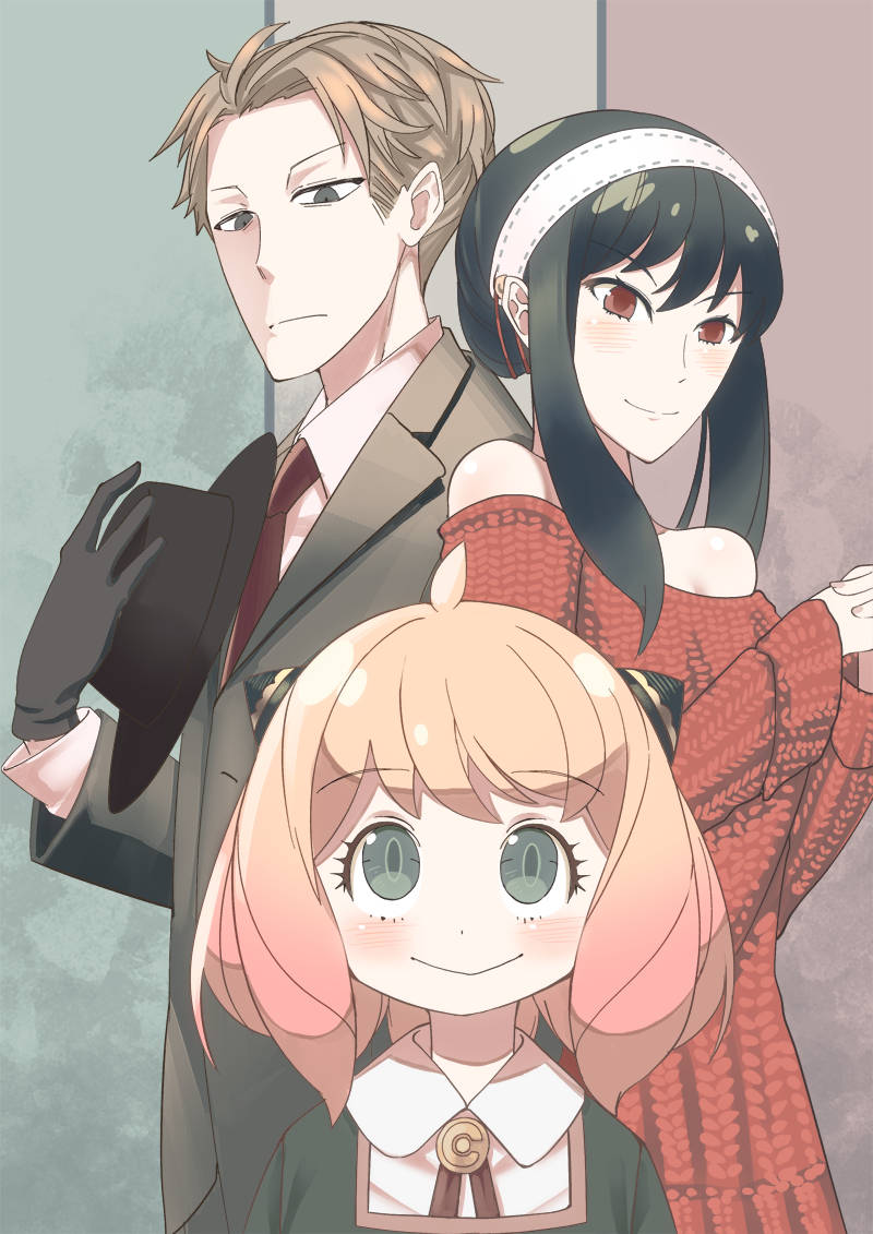 Spy X Family, manga portrait, boy in a suit, SD Phone Wallpaper