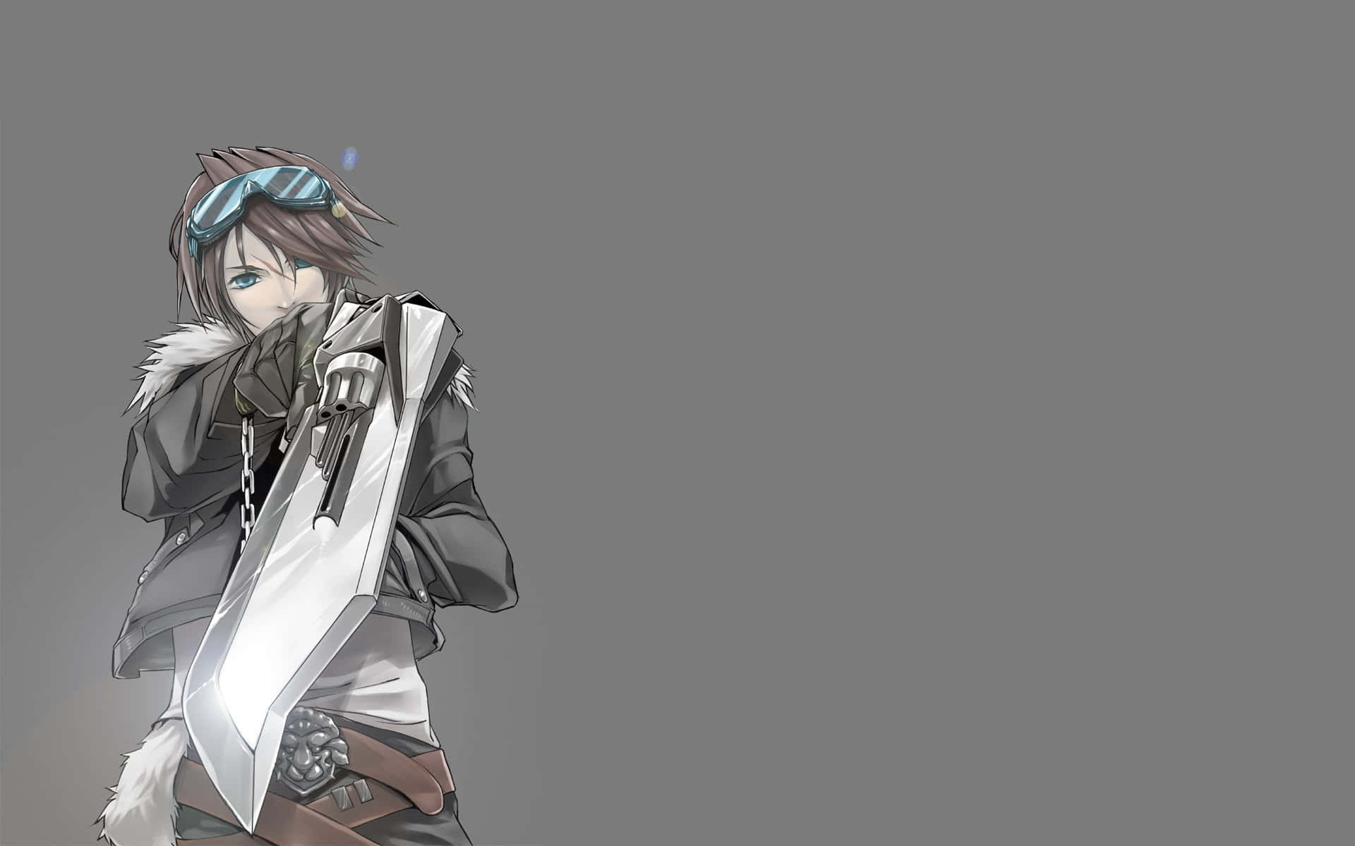 Squall Leonhart, gunblade, goggles, Full HD Desktop Wallpaper