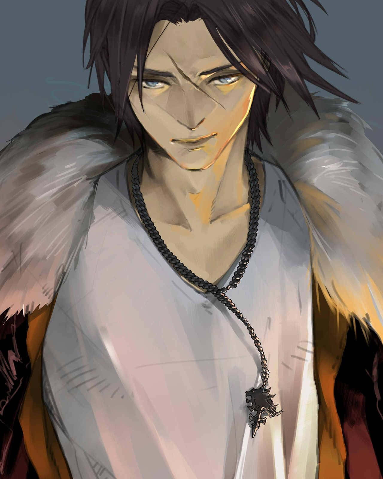 Squall Leonhart, dark hair, piercing eyes, HD Phone Wallpaper