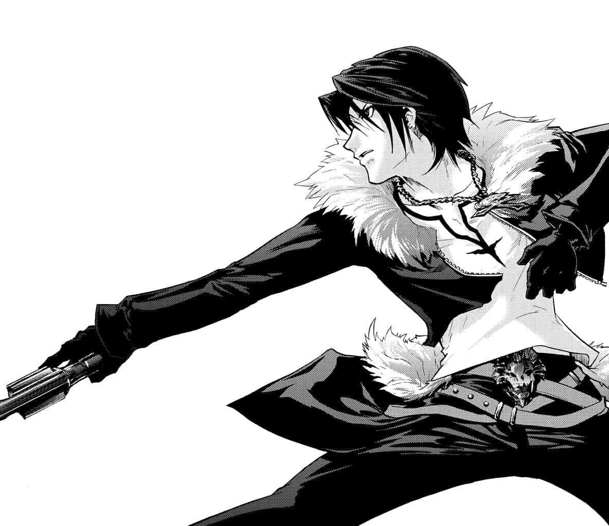 Squall Leonhart, gunblade, revolver, SD Desktop Wallpaper