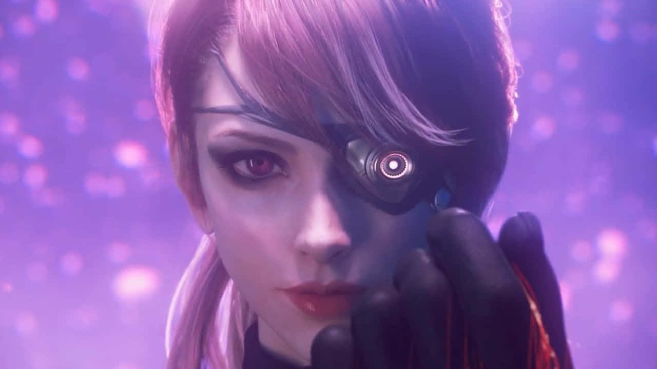Square Enix, female character, cybernetic eye, HD Desktop Wallpaper