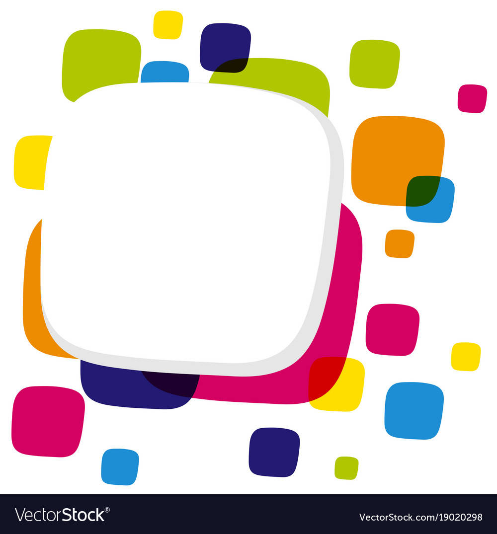 charming square pattern, rounded squares, central white space, SD Phone Wallpaper