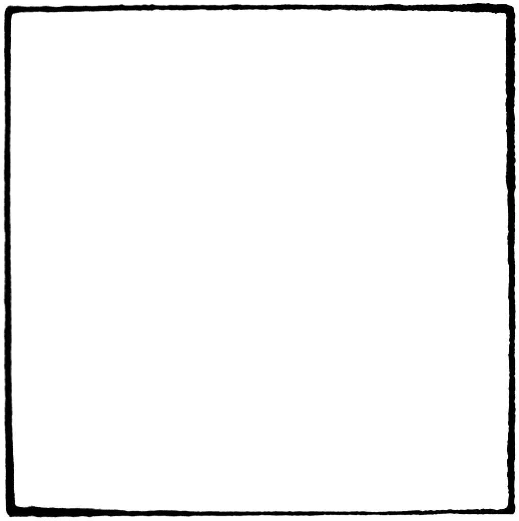 Innovative Square POS Terminal, stark white, thick irregular black border, SD Phone Wallpaper