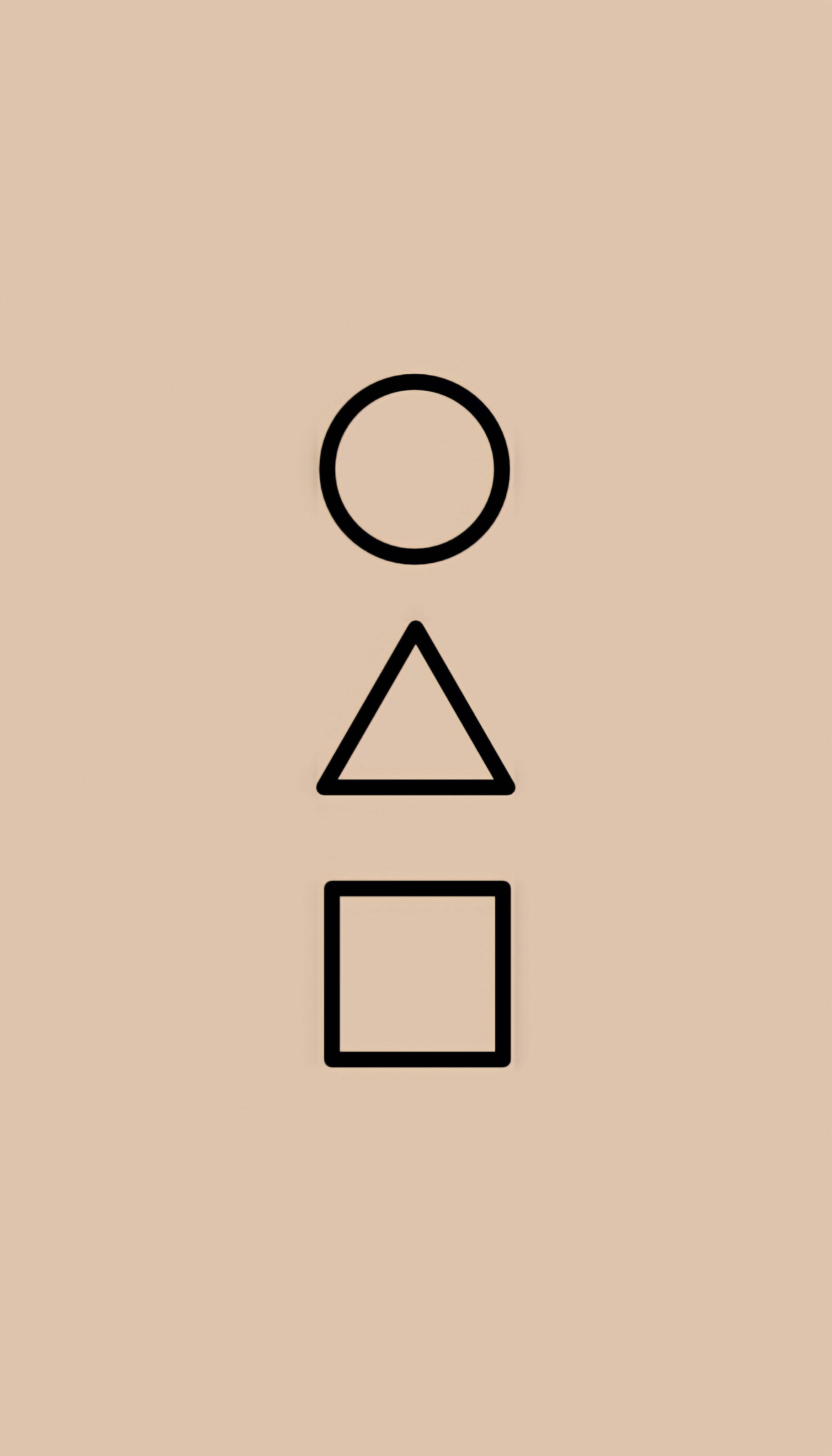 Squid Game, circle, triangle, 4K Phone Wallpaper