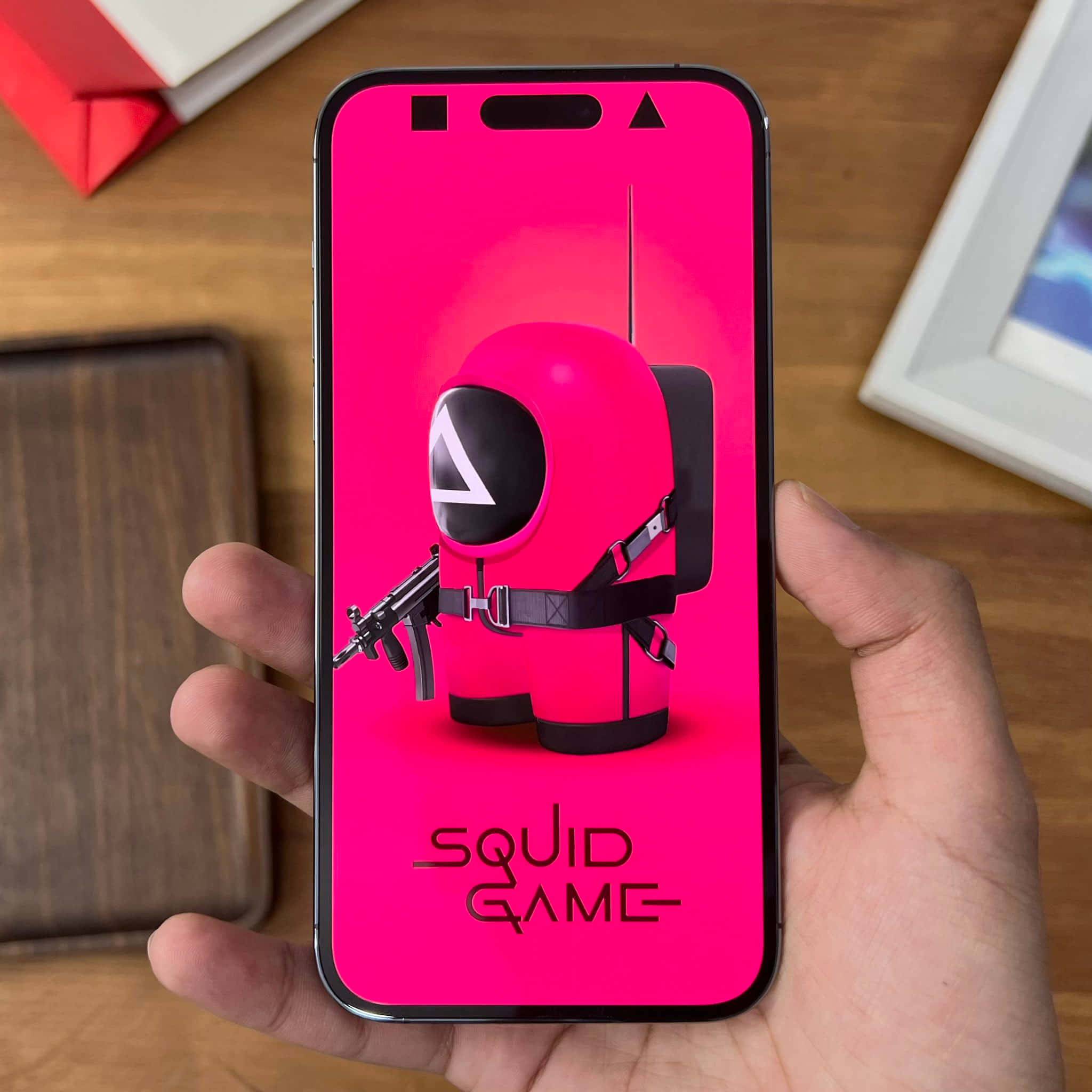 Squid Game, iPhone, pink, Full HD Desktop Wallpaper