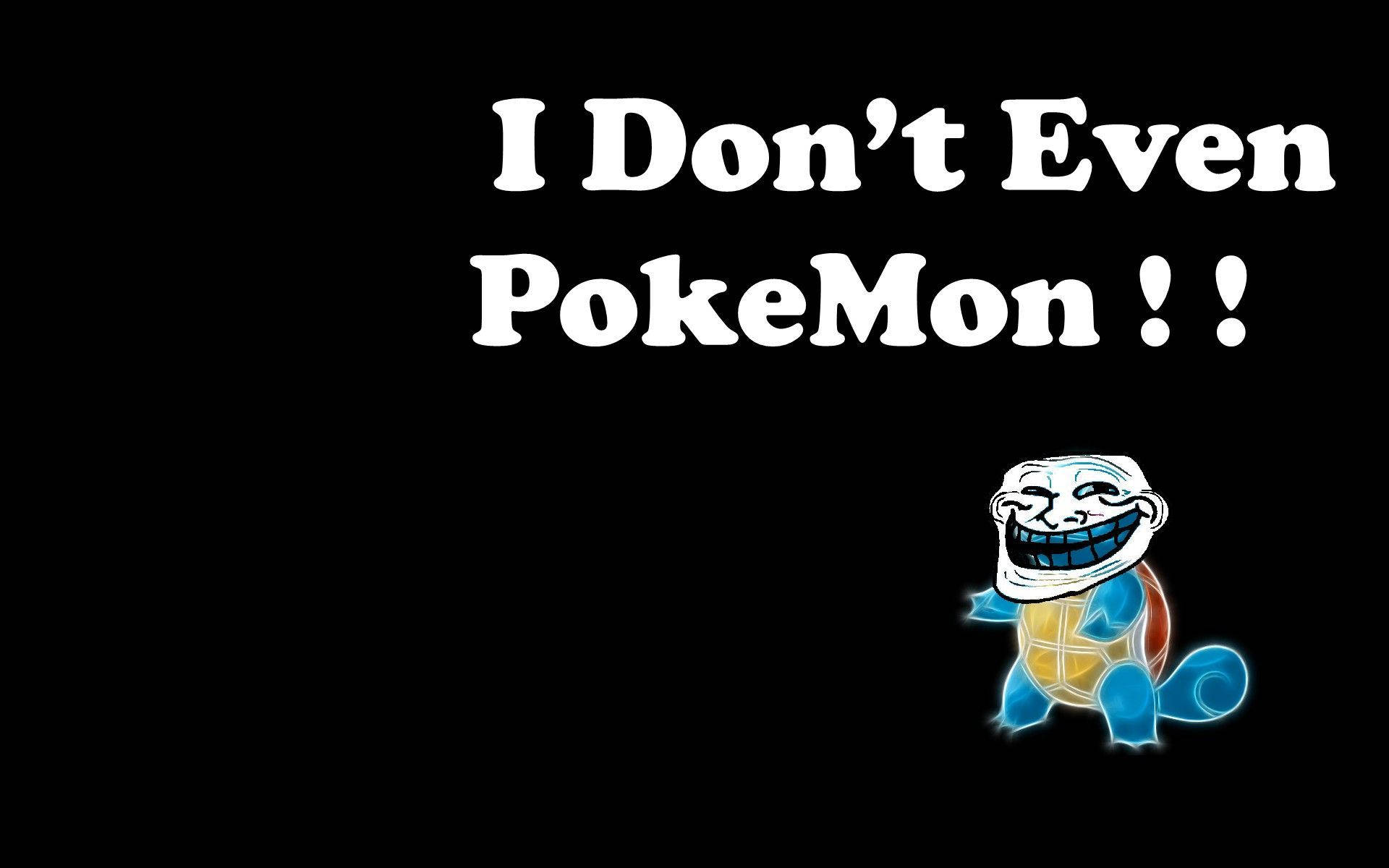 Squirtle, anime meme, troll face, Full HD Desktop Wallpaper