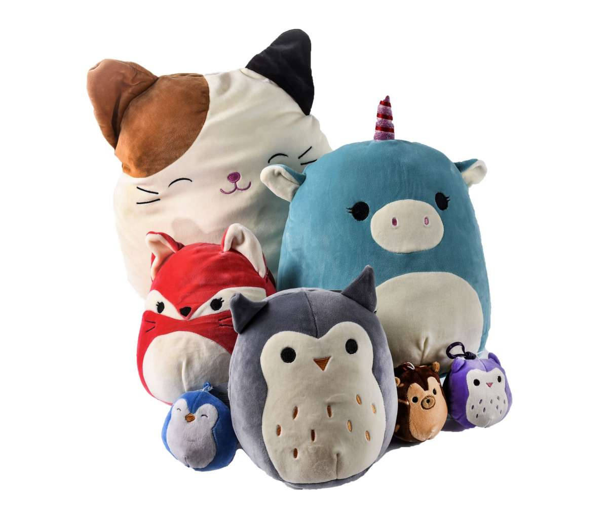Squishmallows, cat, fox, SD Desktop Wallpaper