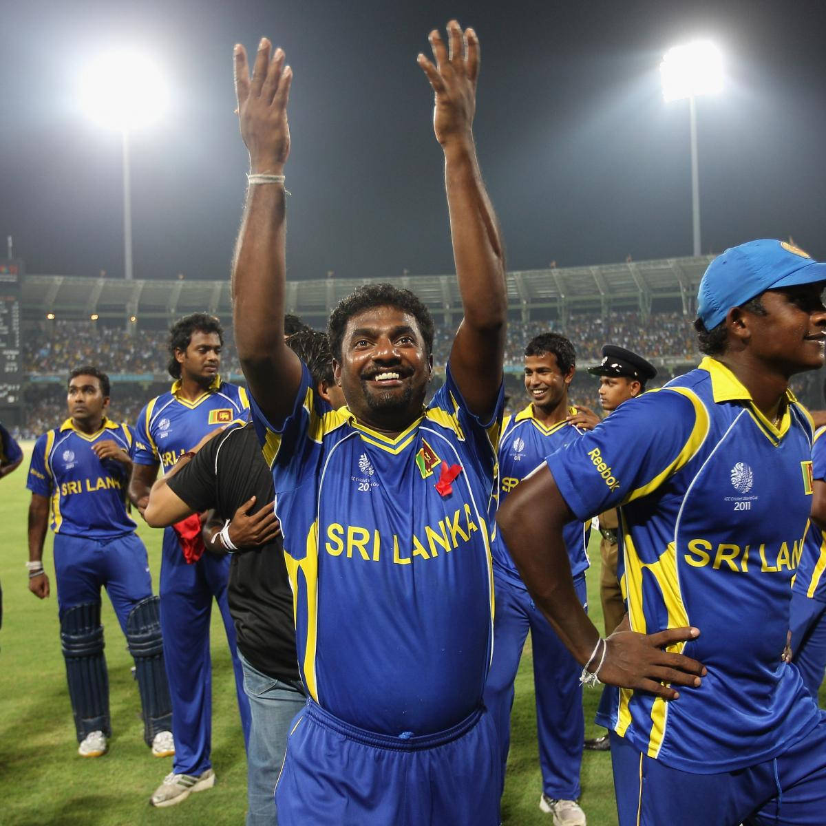 Sri Lanka Cricket, floodlit stadium field, night, SD Desktop Wallpaper
