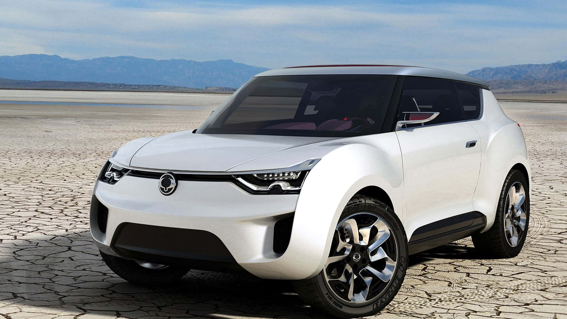 SsangYong, SUV, white, Full HD Desktop Wallpaper