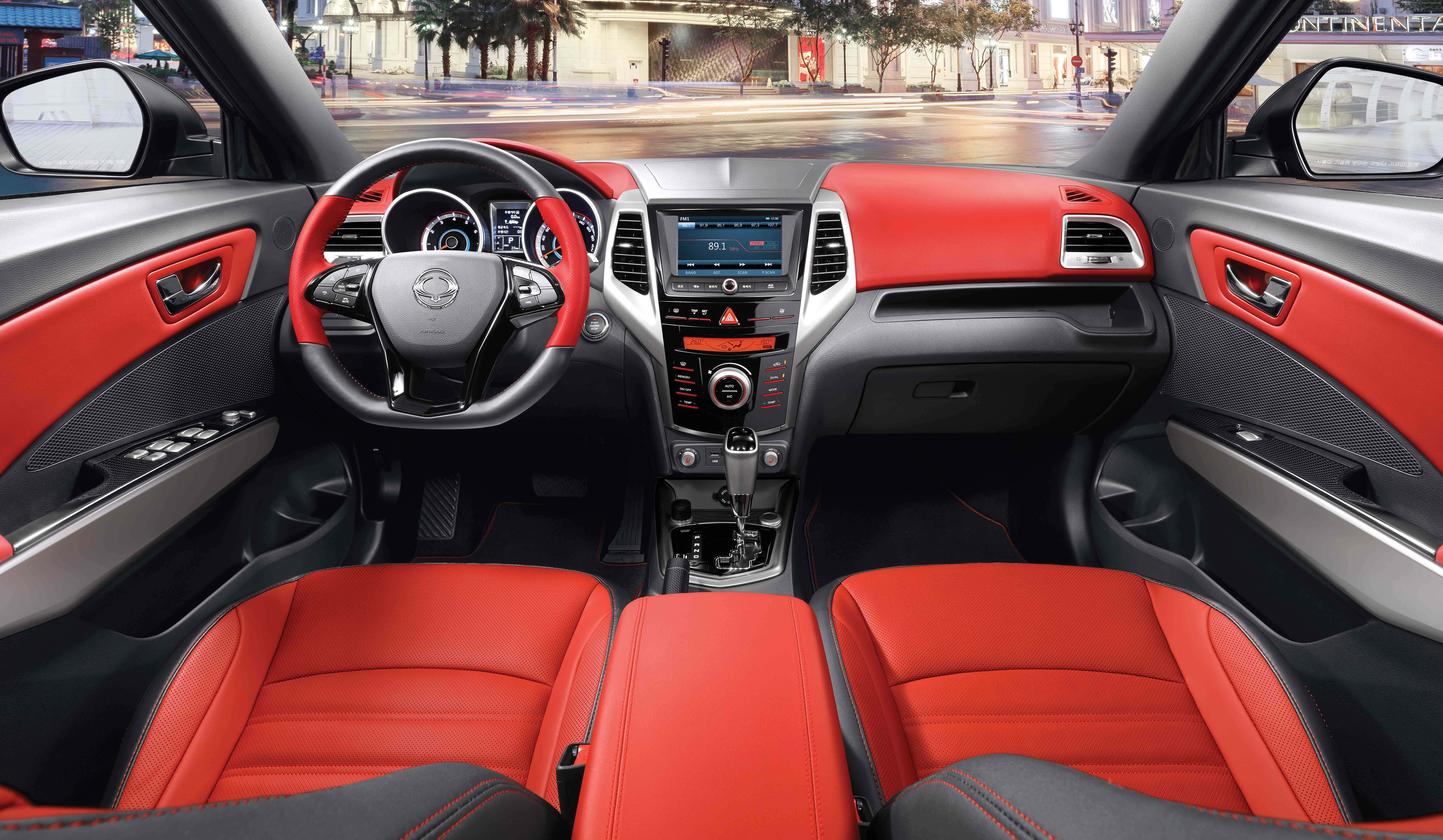 Ssangyong, 9130 x 5318, vibrant red leather interior, 8K Desktop Wallpaper