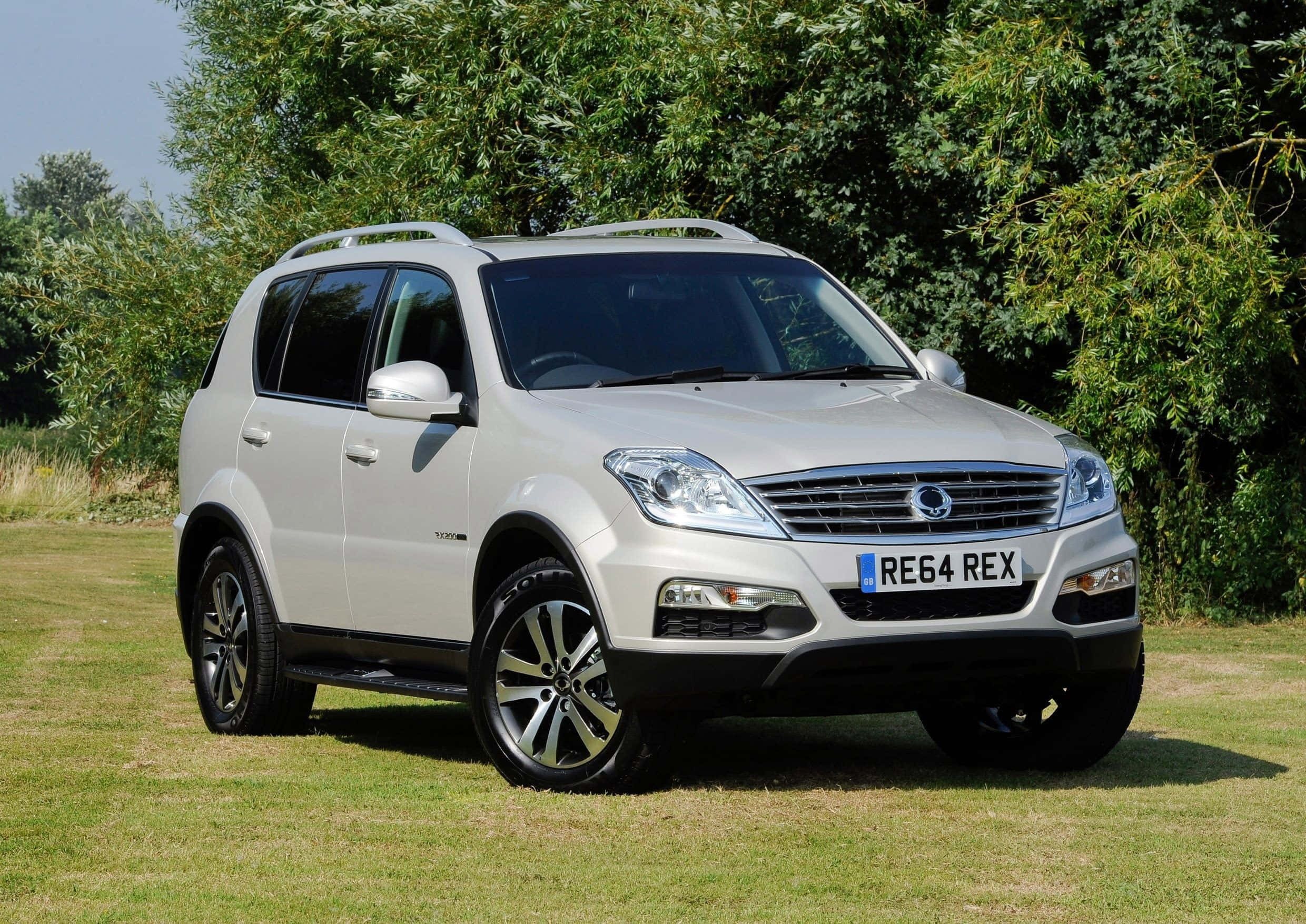 Ssangyong, luxury SUV, silver, Full HD Desktop Wallpaper