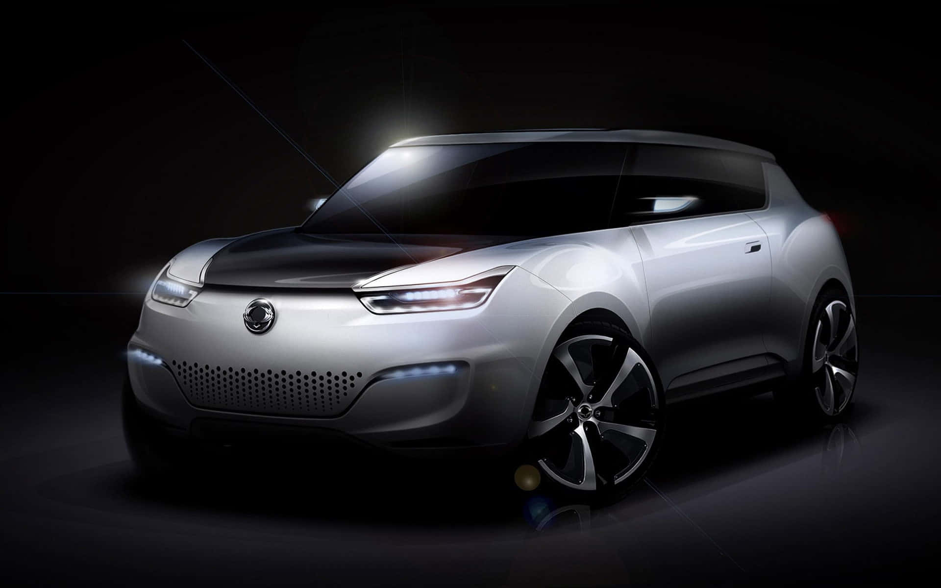 Ssangyong, SUV, silver, Full HD Desktop Wallpaper