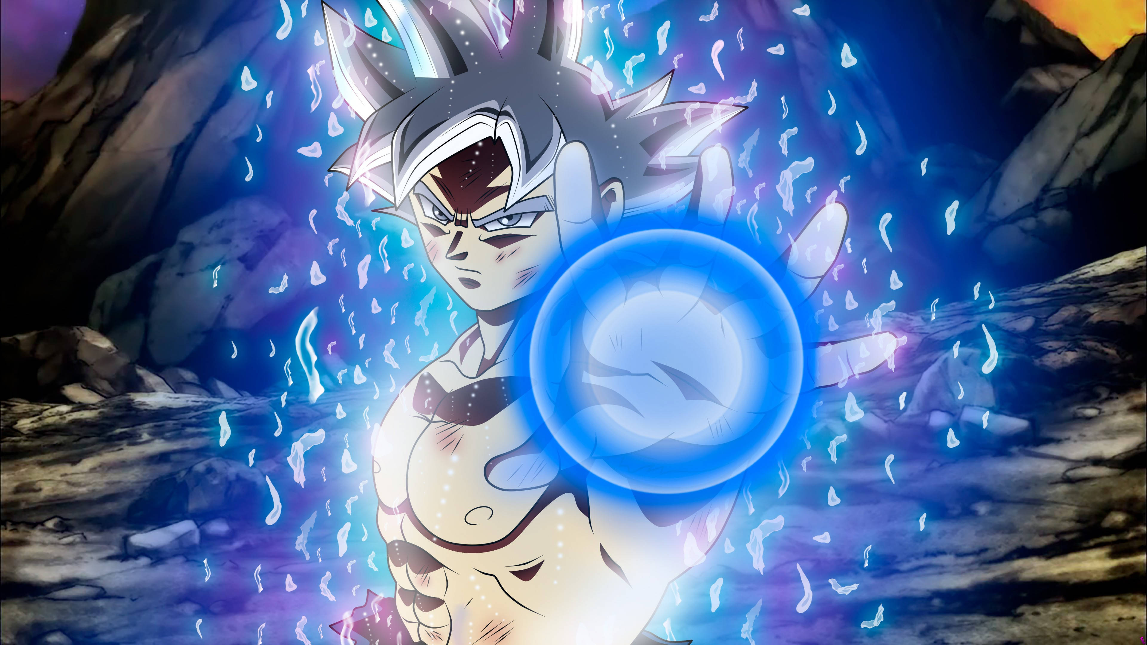 Goku, 4K Ultra HD, blue Kamehameha, 4K Desktop Wallpaper
