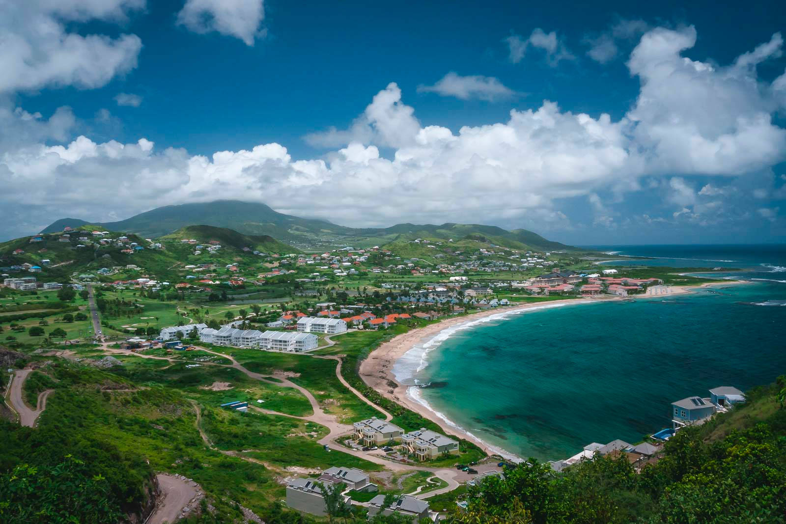 St Kitts And Nevis, small town, coastal town, HD Desktop Wallpaper