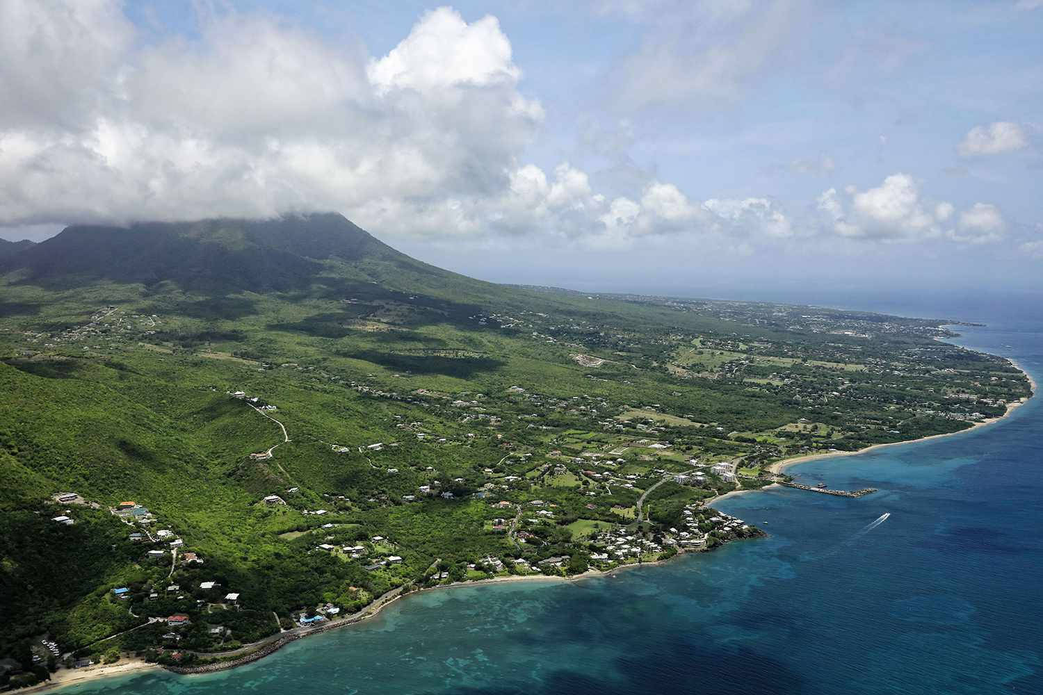 St Kitts And Nevis, vast island, ocean, HD Desktop Wallpaper