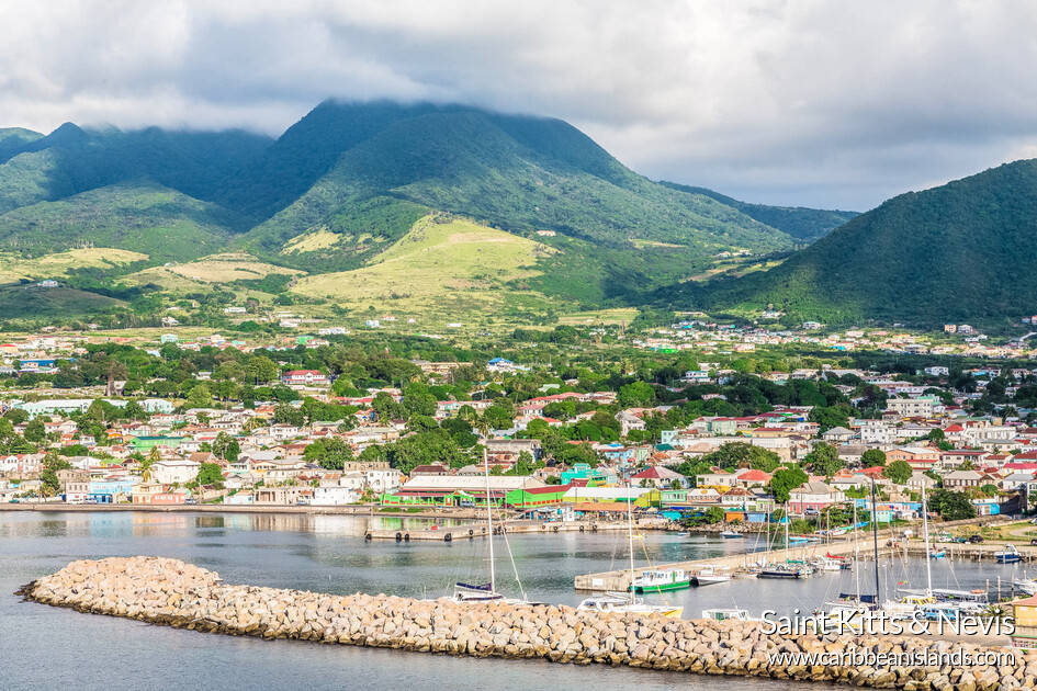 St Kitts And Nevis, docks, coastal town, SD Desktop Wallpaper