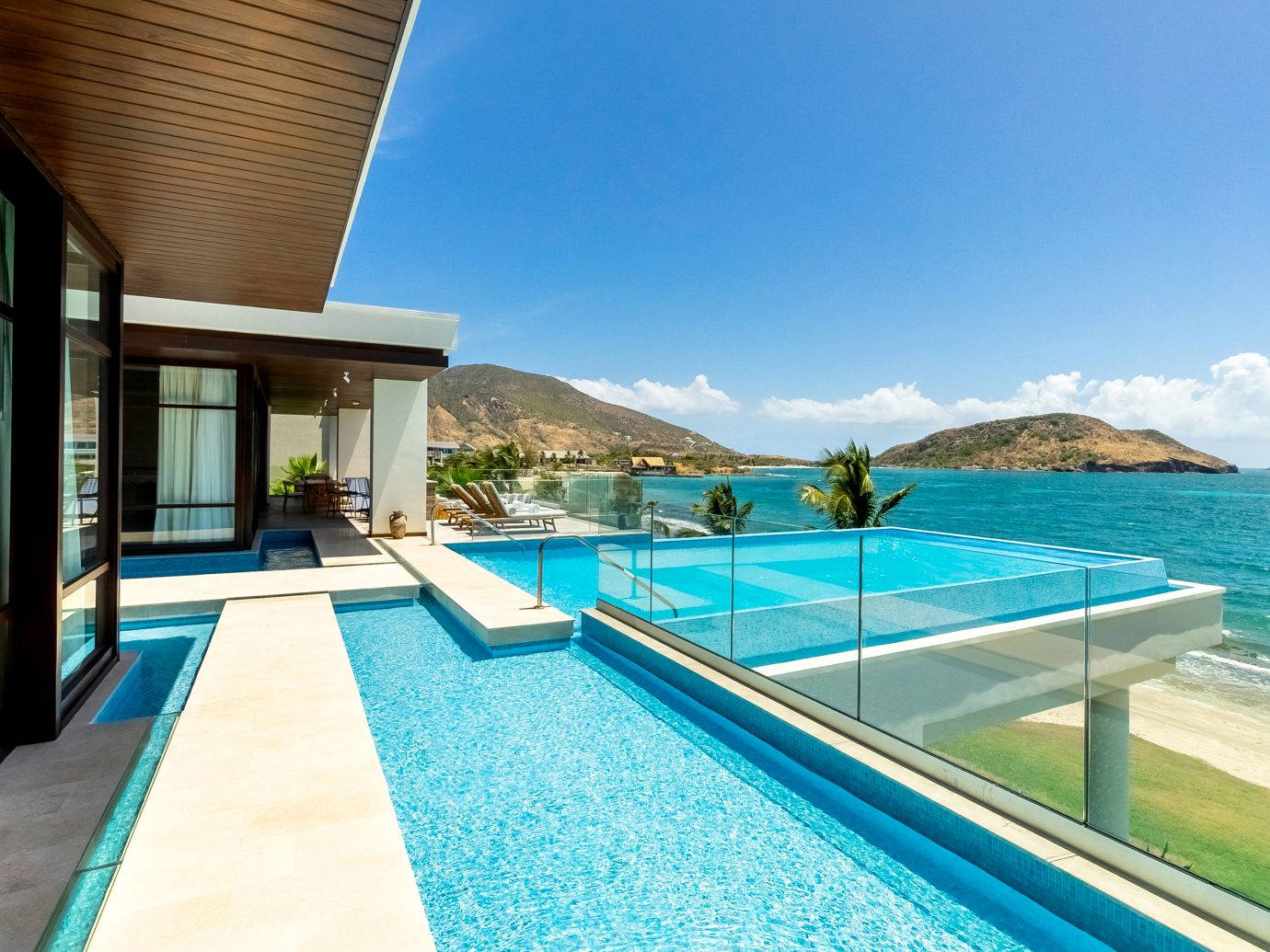 St Kitts And Nevis, hotel resort, modern villa, HD Desktop Wallpaper