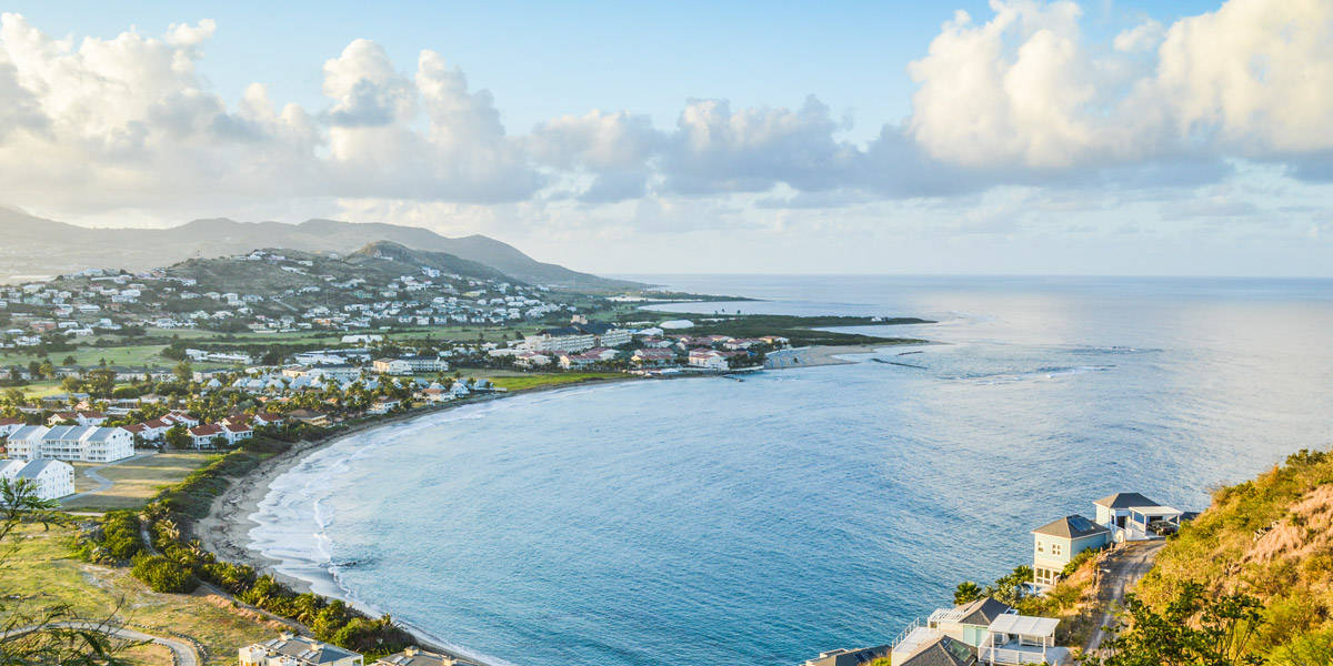St Kitts And Nevis, coastal town, bay, SD Desktop Wallpaper