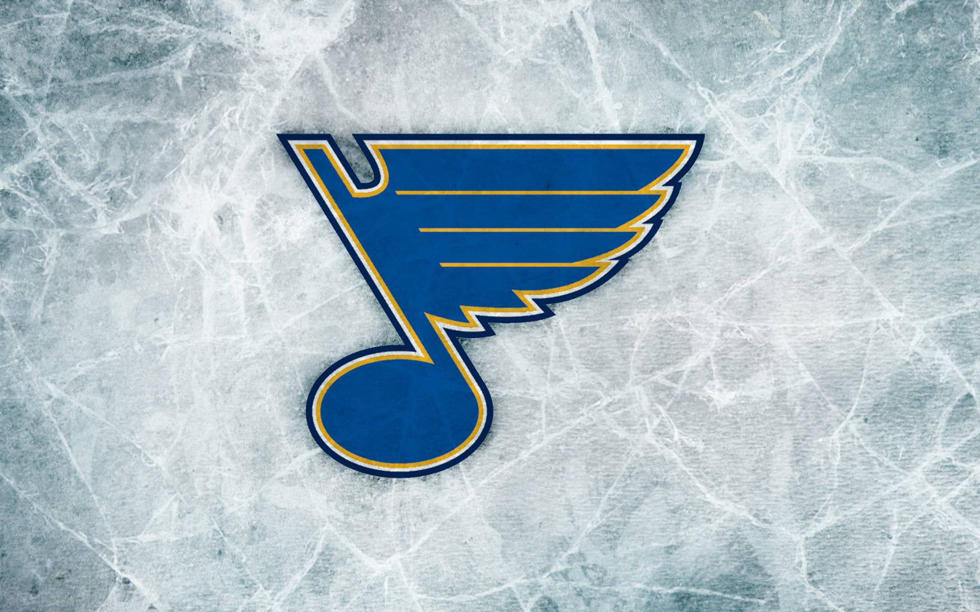 St Louis Blues, blue and gold, textured ice rink surface, Full HD Desktop Wallpaper