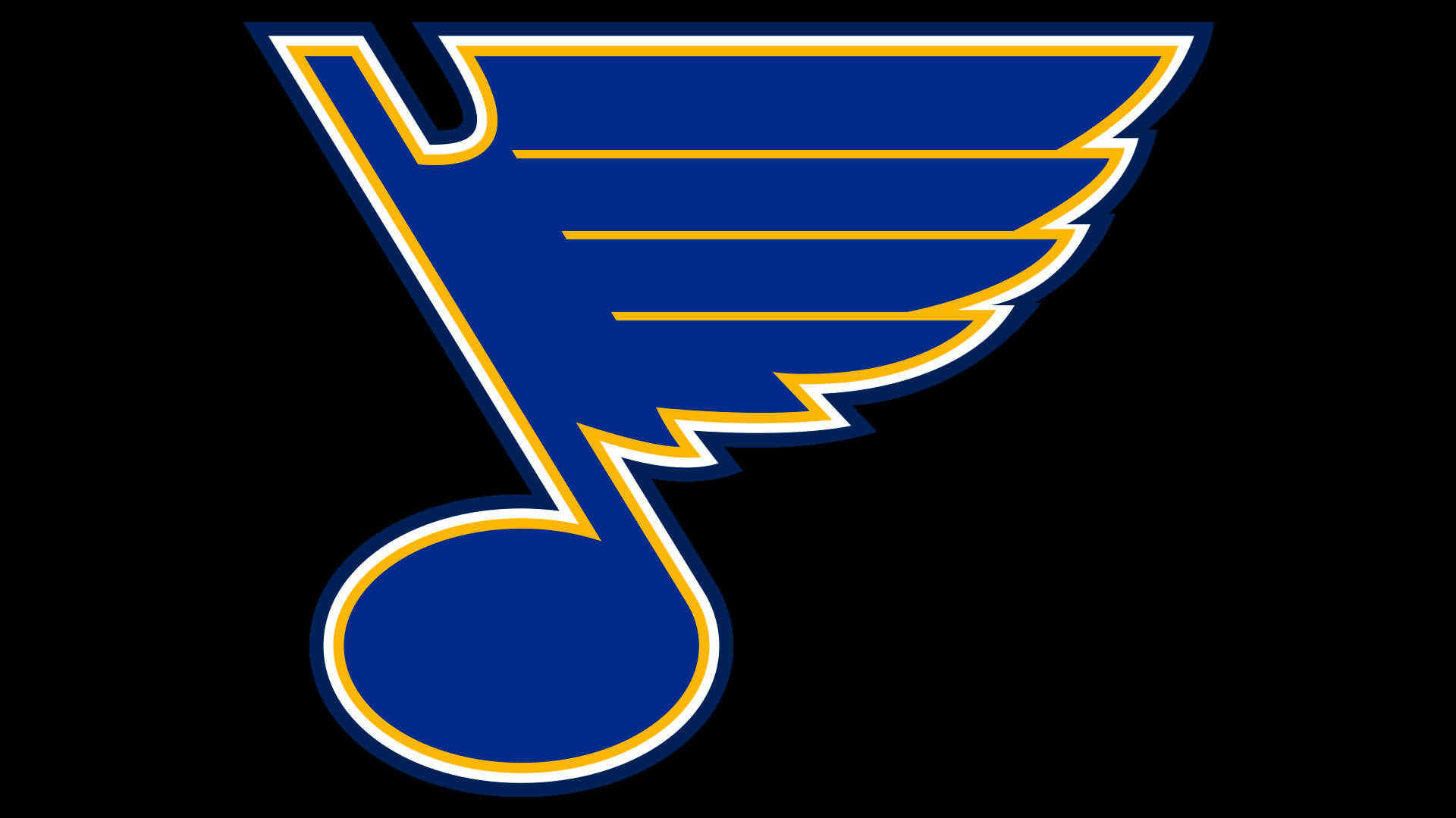 St Louis Blues, blue, gold, Full HD Desktop Wallpaper