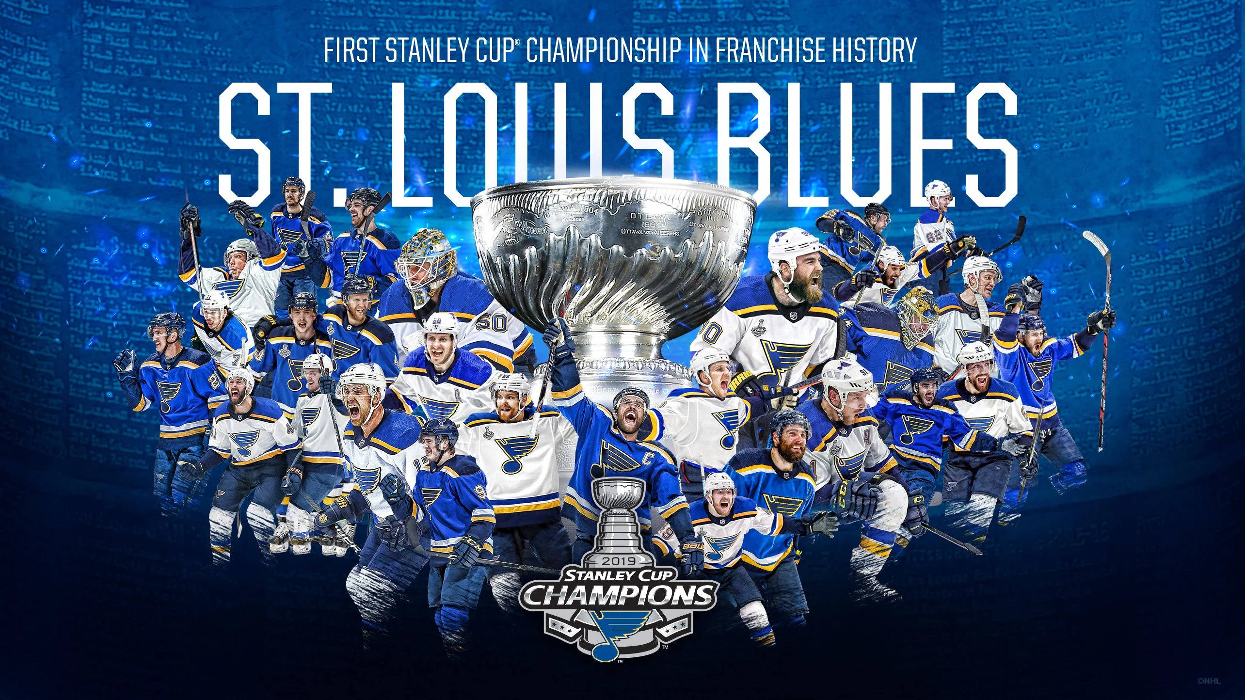 St. Louis Blues, 2019 Stanley Cup championship, trophy, 2K Desktop Wallpaper