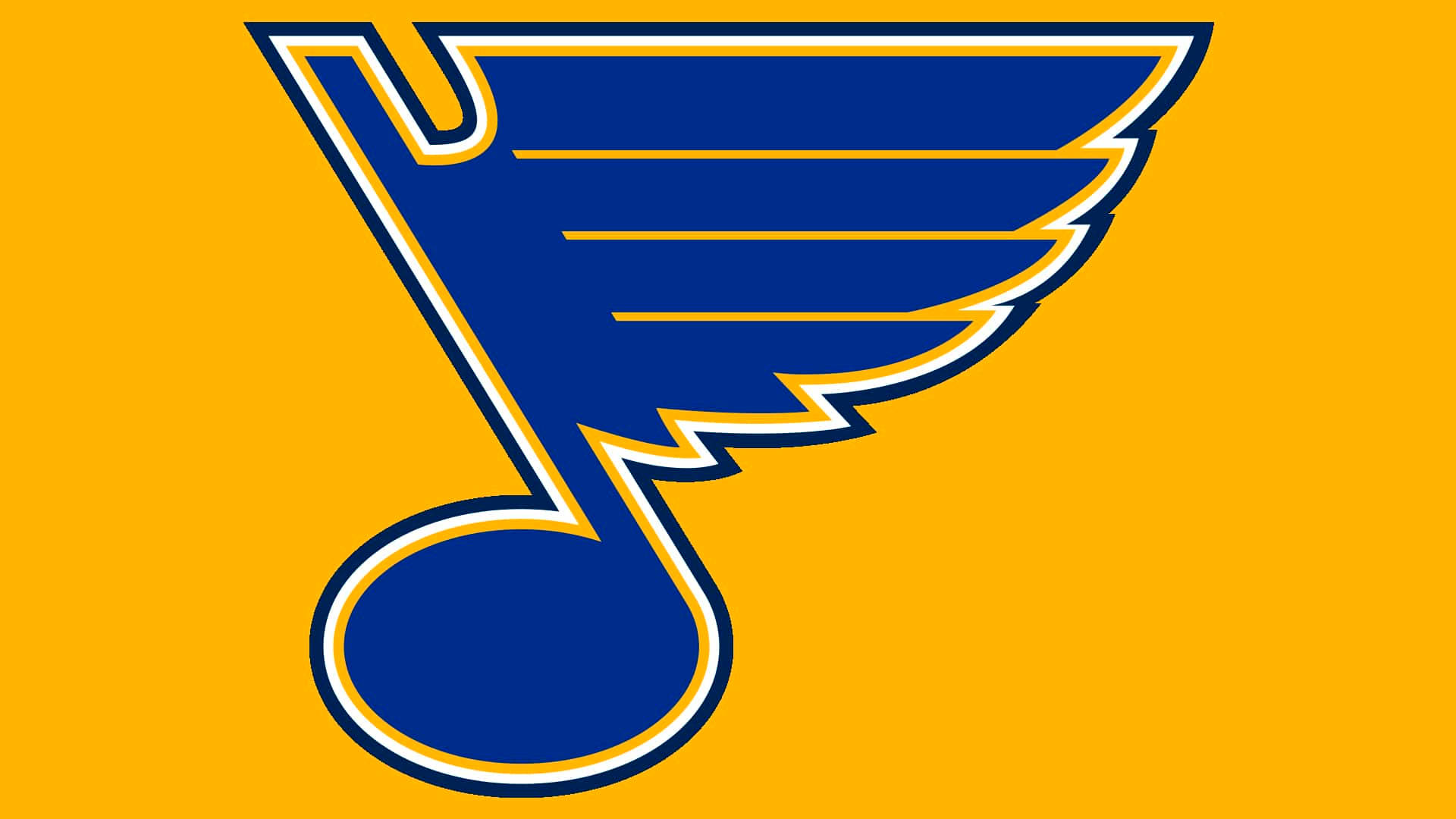 St Louis Blues, yellow, blue, Full HD Desktop Wallpaper